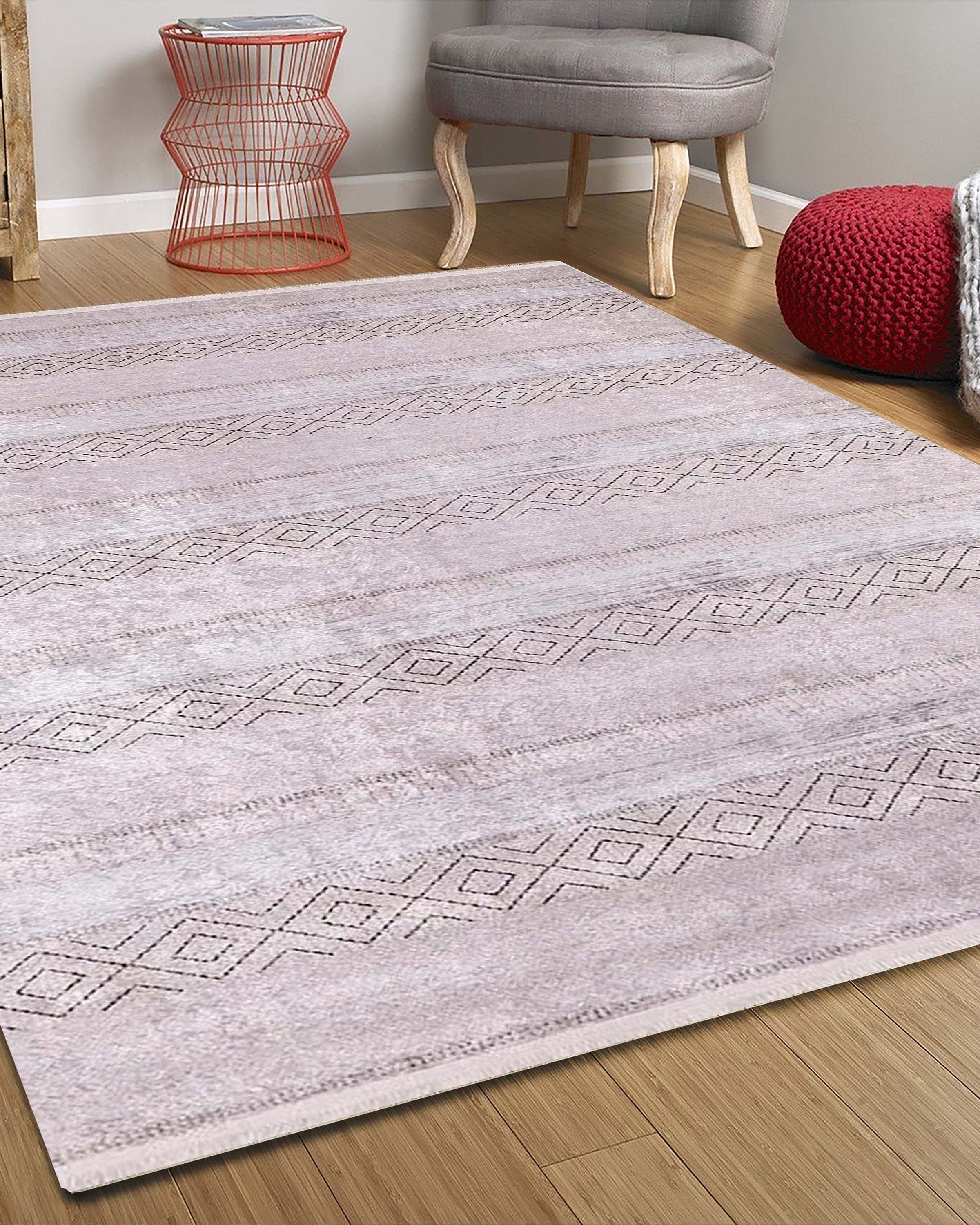Nafla Turkish Pink Pastel Blush Rug
