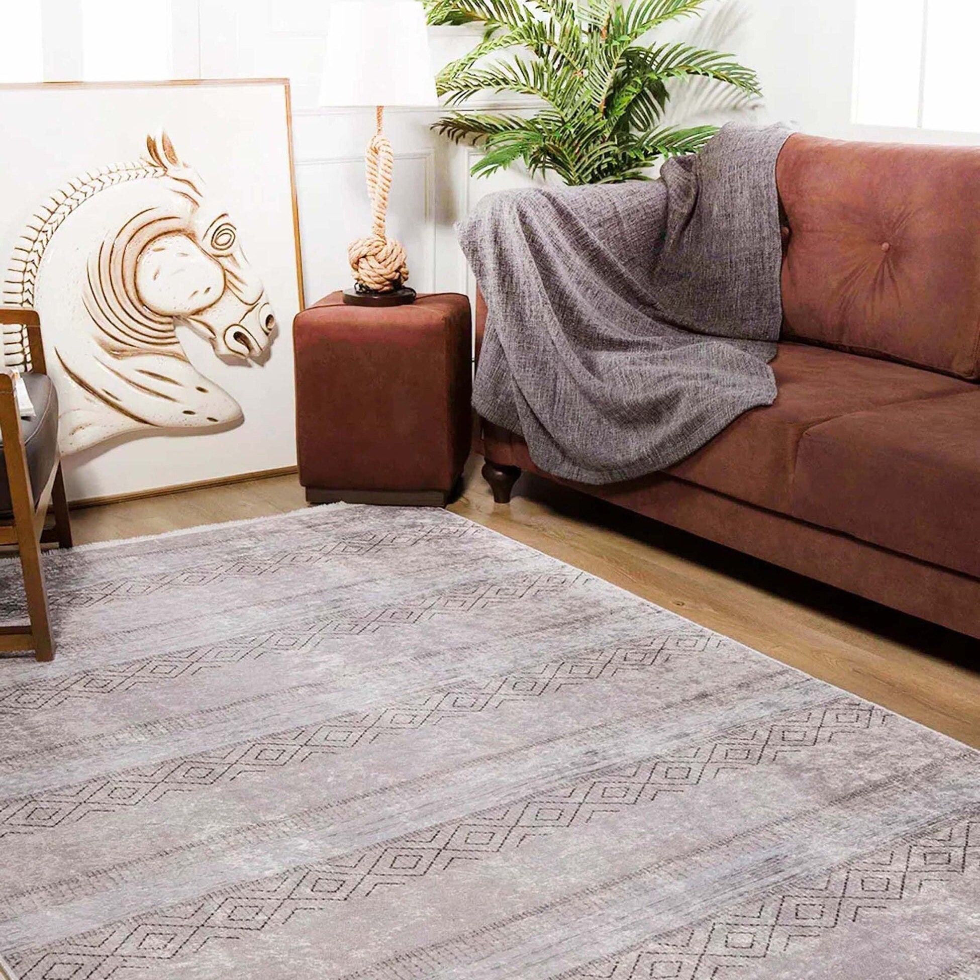 Nafla Turkish Pink Pastel Blush Rug