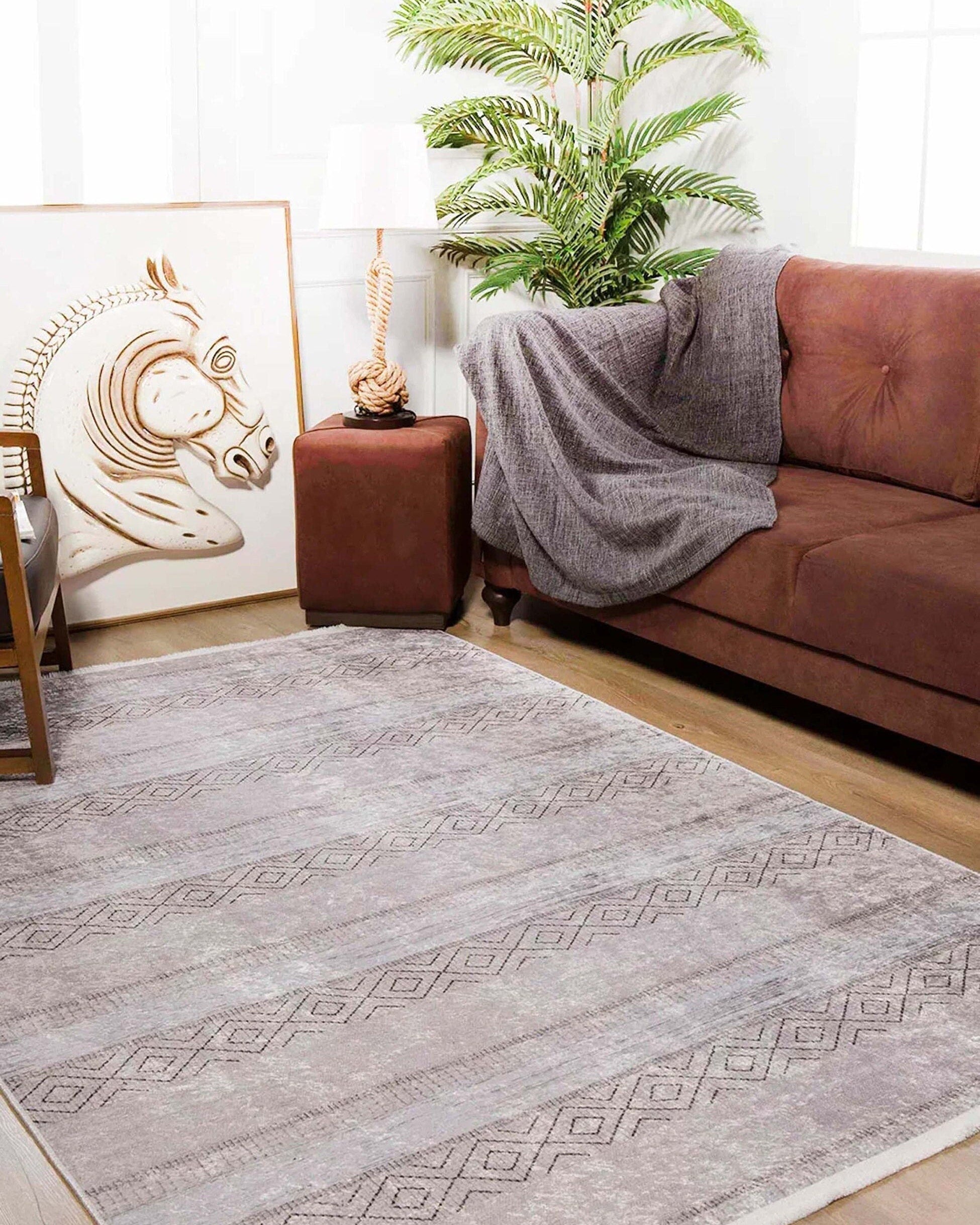 Nafla Turkish Pink Pastel Blush Rug