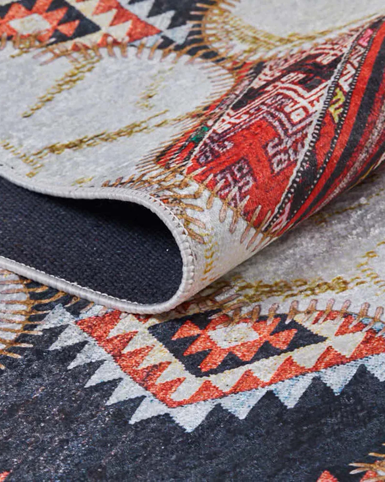 Naima Moroccan Trellis Patchwork Colorful Rug