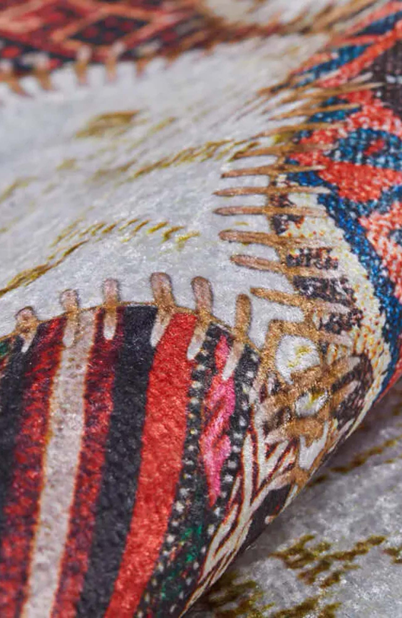 Naima Moroccan Trellis Patchwork Colorful Rug