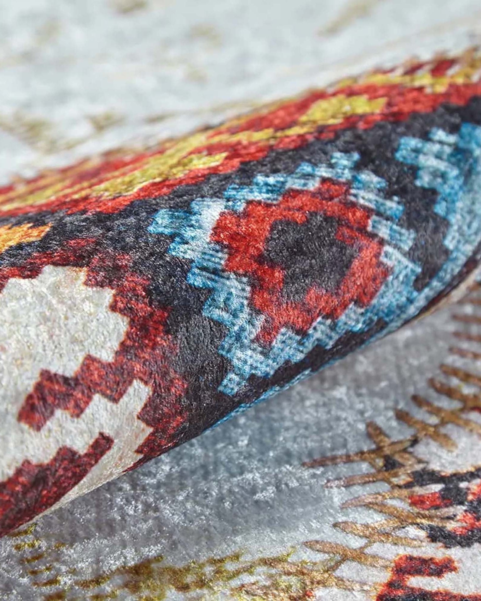 Naima Moroccan Trellis Patchwork Colorful Rug