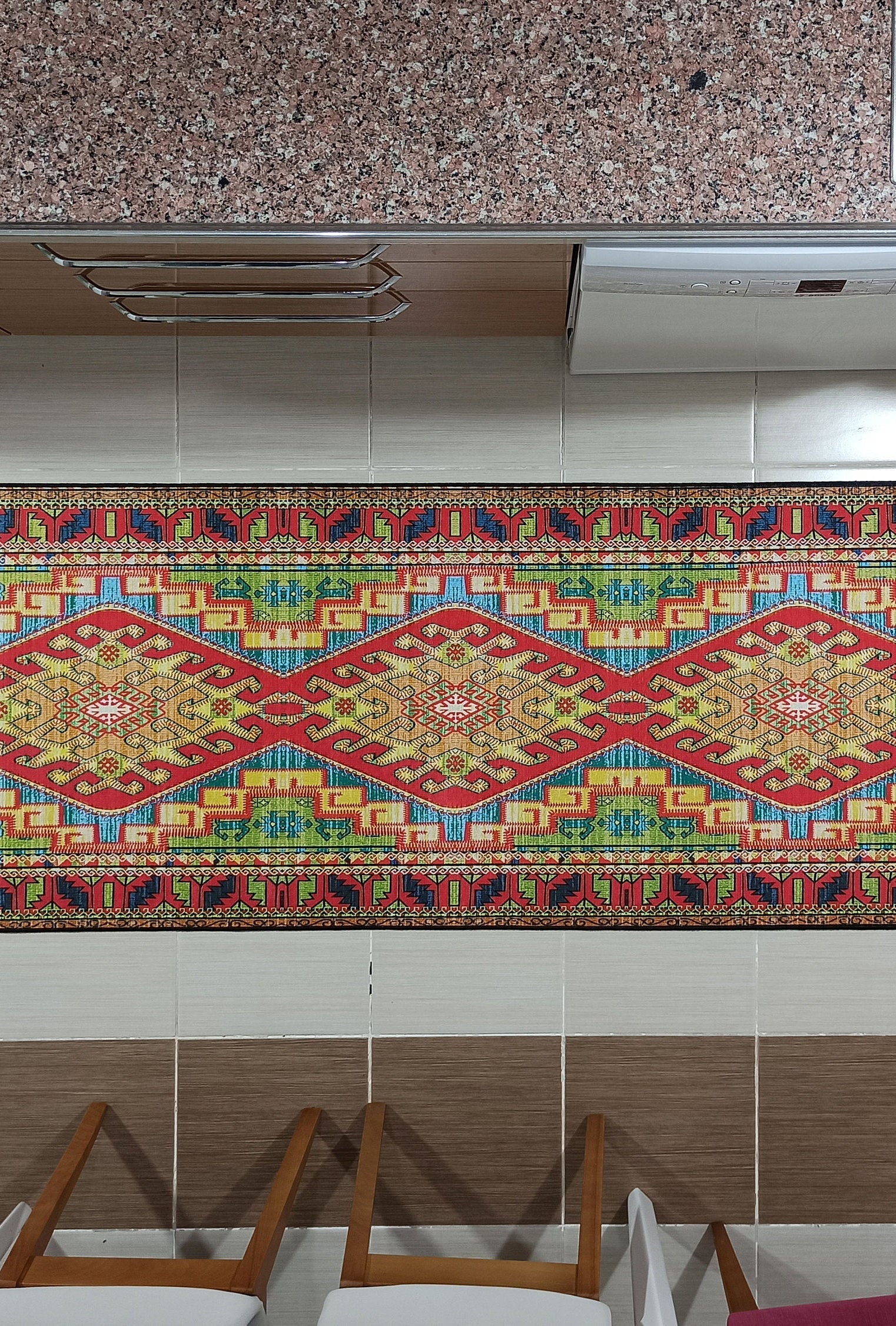 Nalan Rug Oriental Colorful Green Red Rug