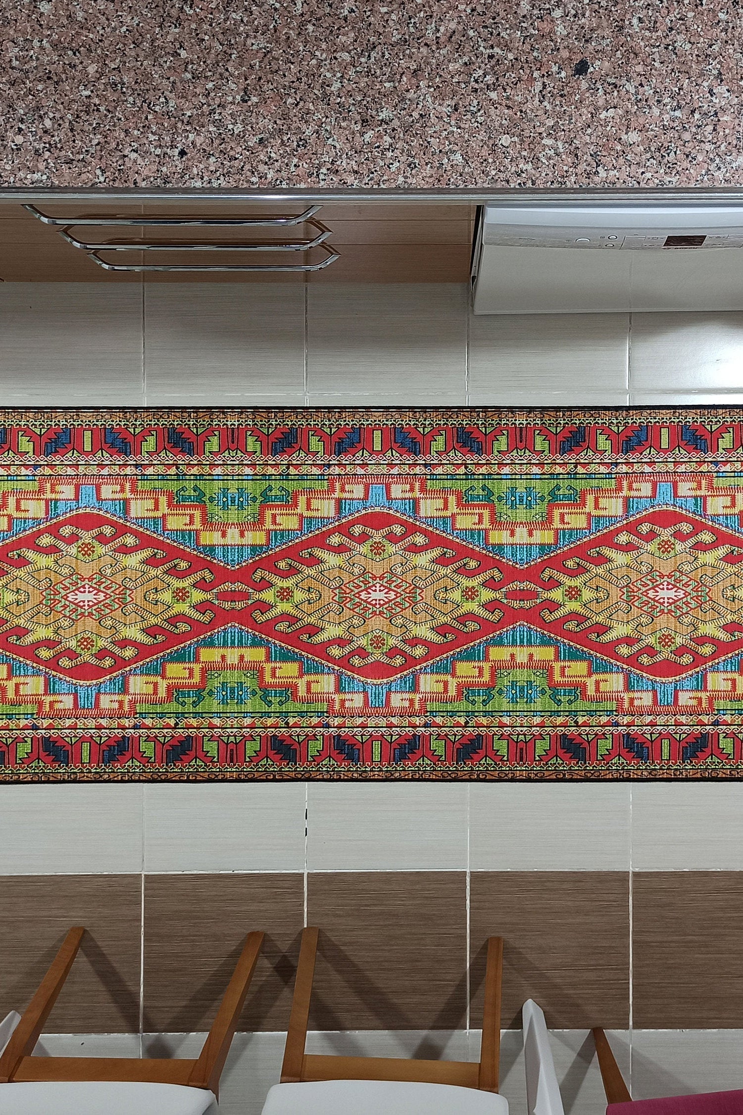 Nalan Rug Oriental Colorful Green Red Rug