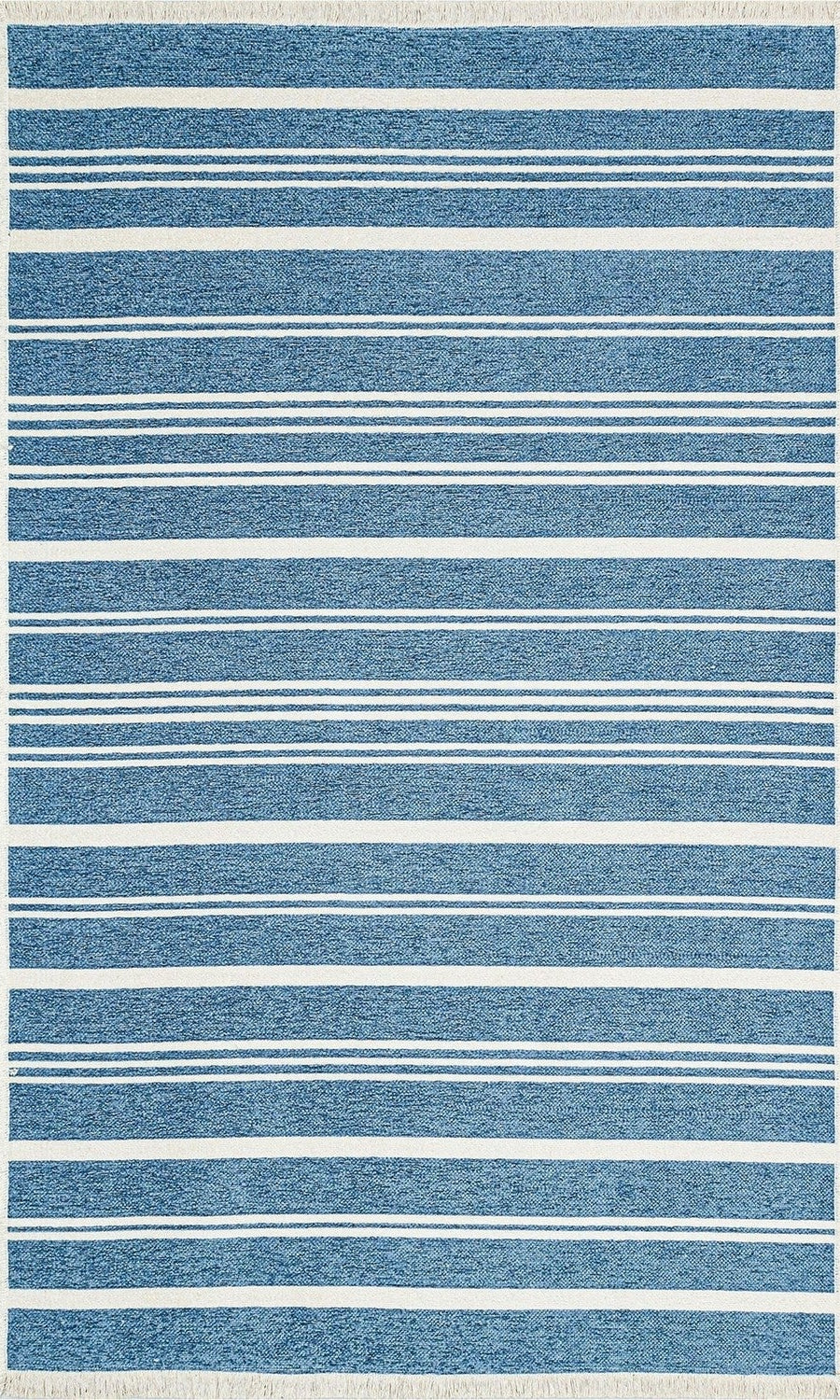 Nama Reversible Kilim Pastel Blue Neutral White Rug