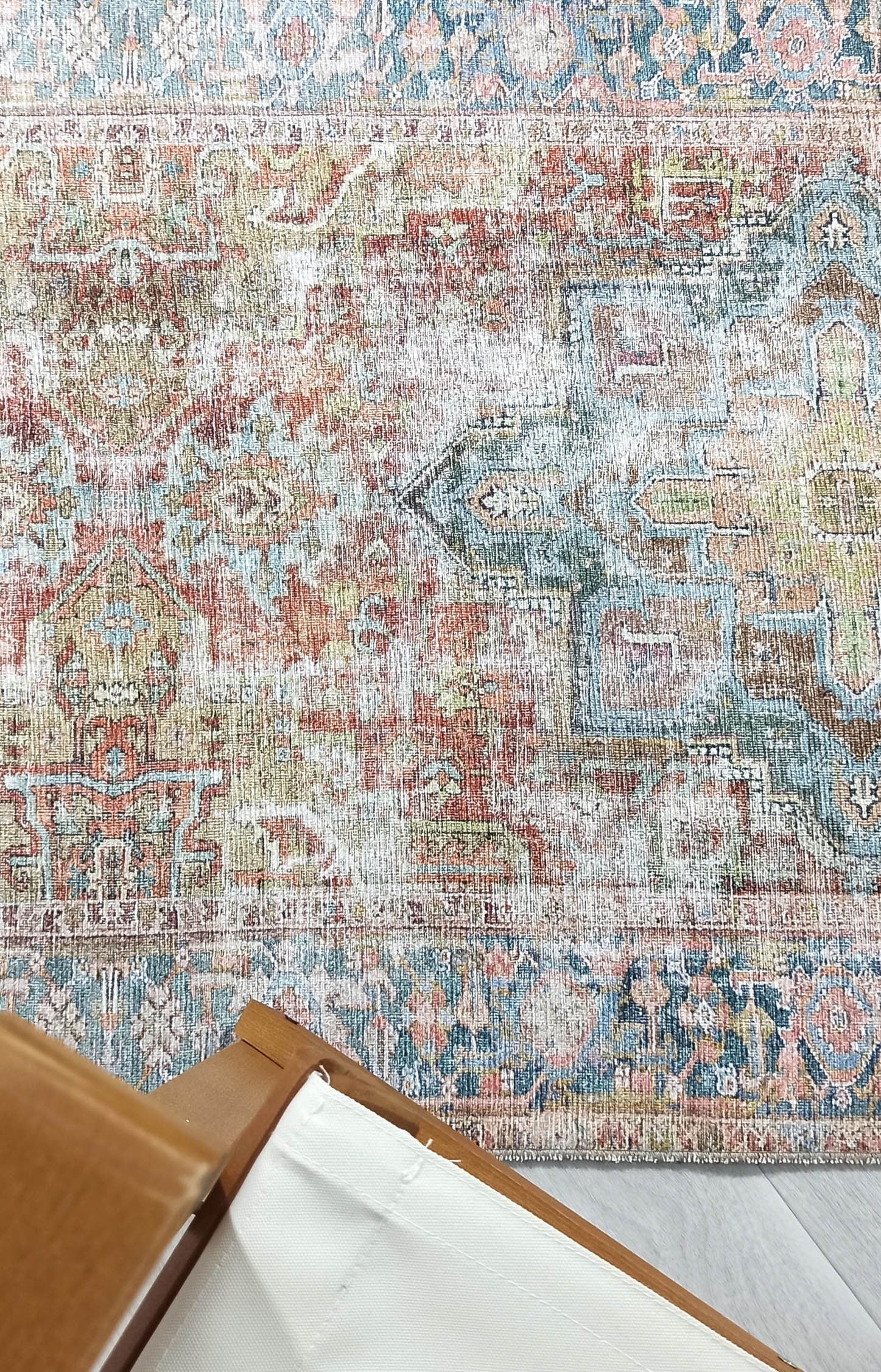 Nar Rug Turkish Earth tones Terracotta Floral Rug