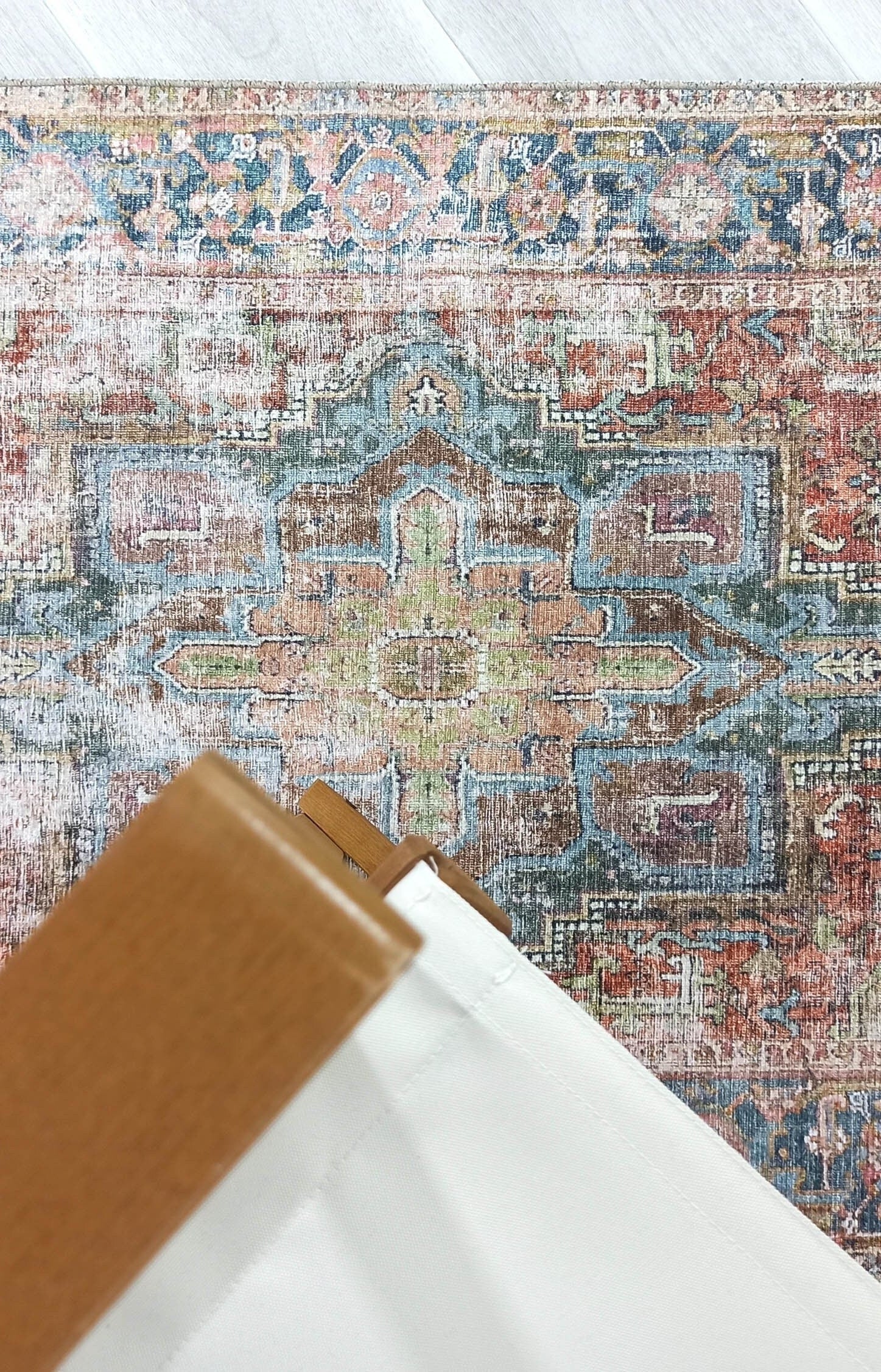 Nar Rug Turkish Earth tones Terracotta Floral Rug