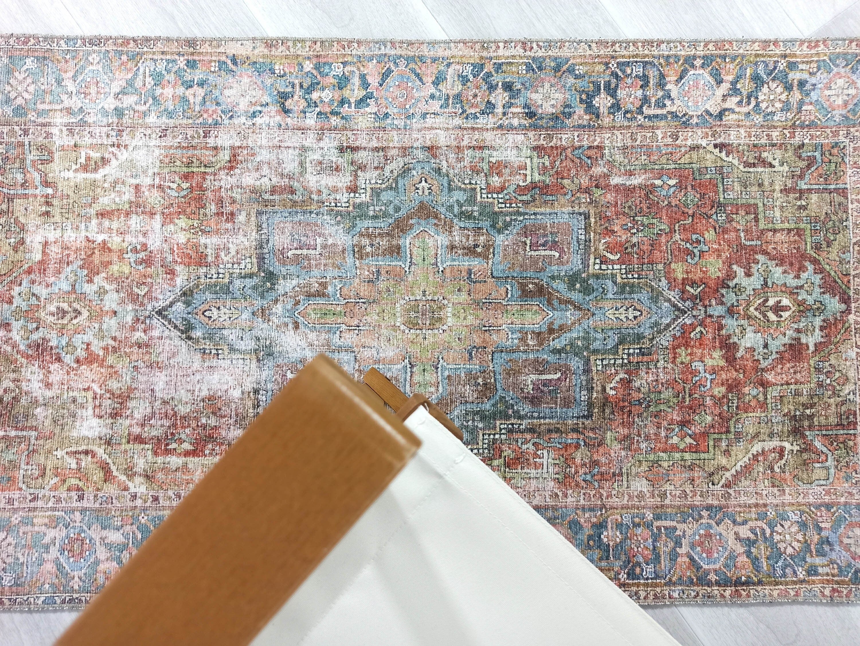 Nar Rug Turkish Earth tones Terracotta Floral Rug