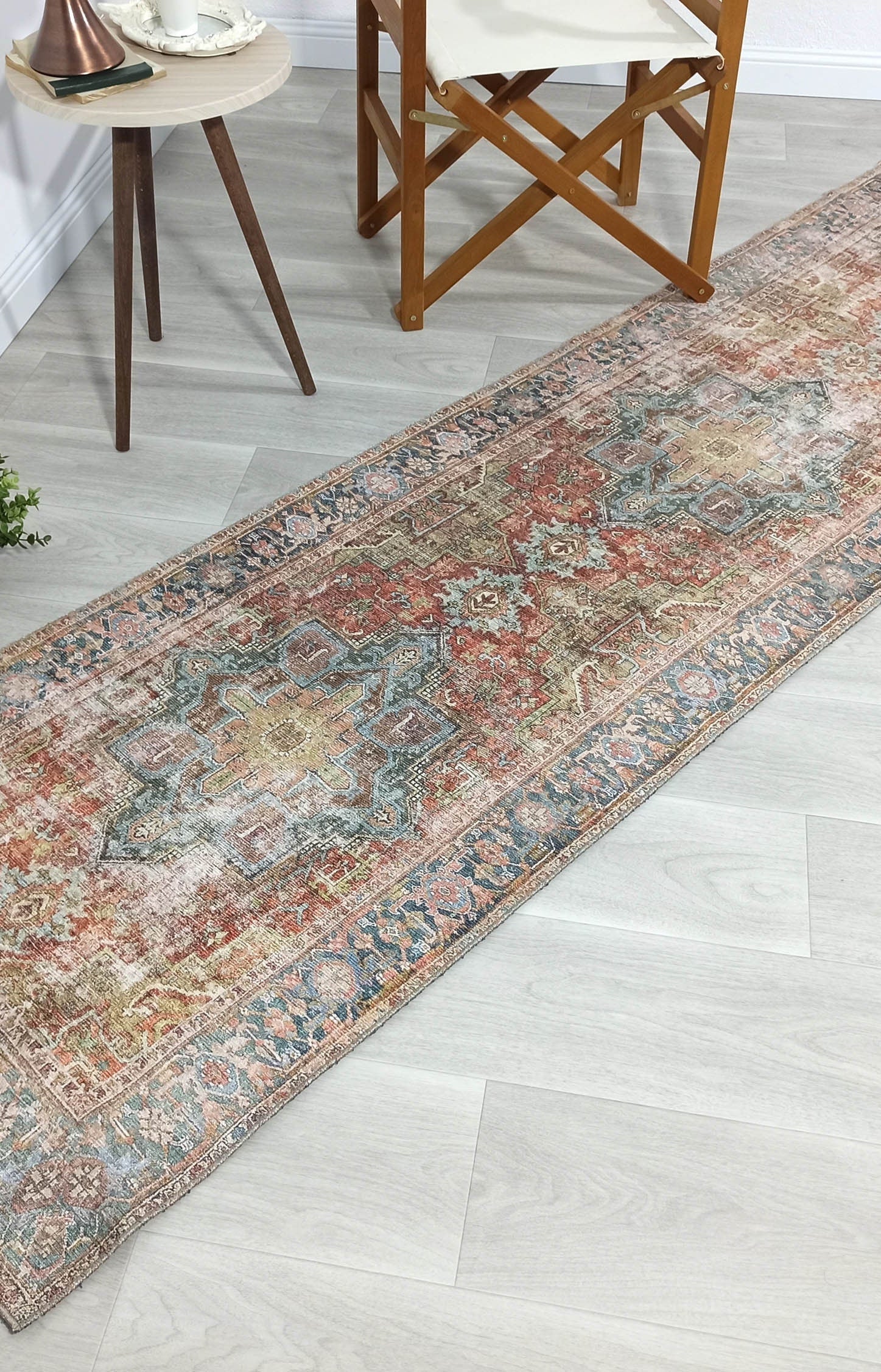 Nar Rug Turkish Earth tones Terracotta Floral Rug