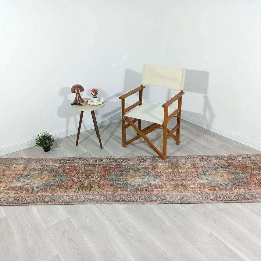 Nar Rug Turkish Earth tones Terracotta Floral Rug