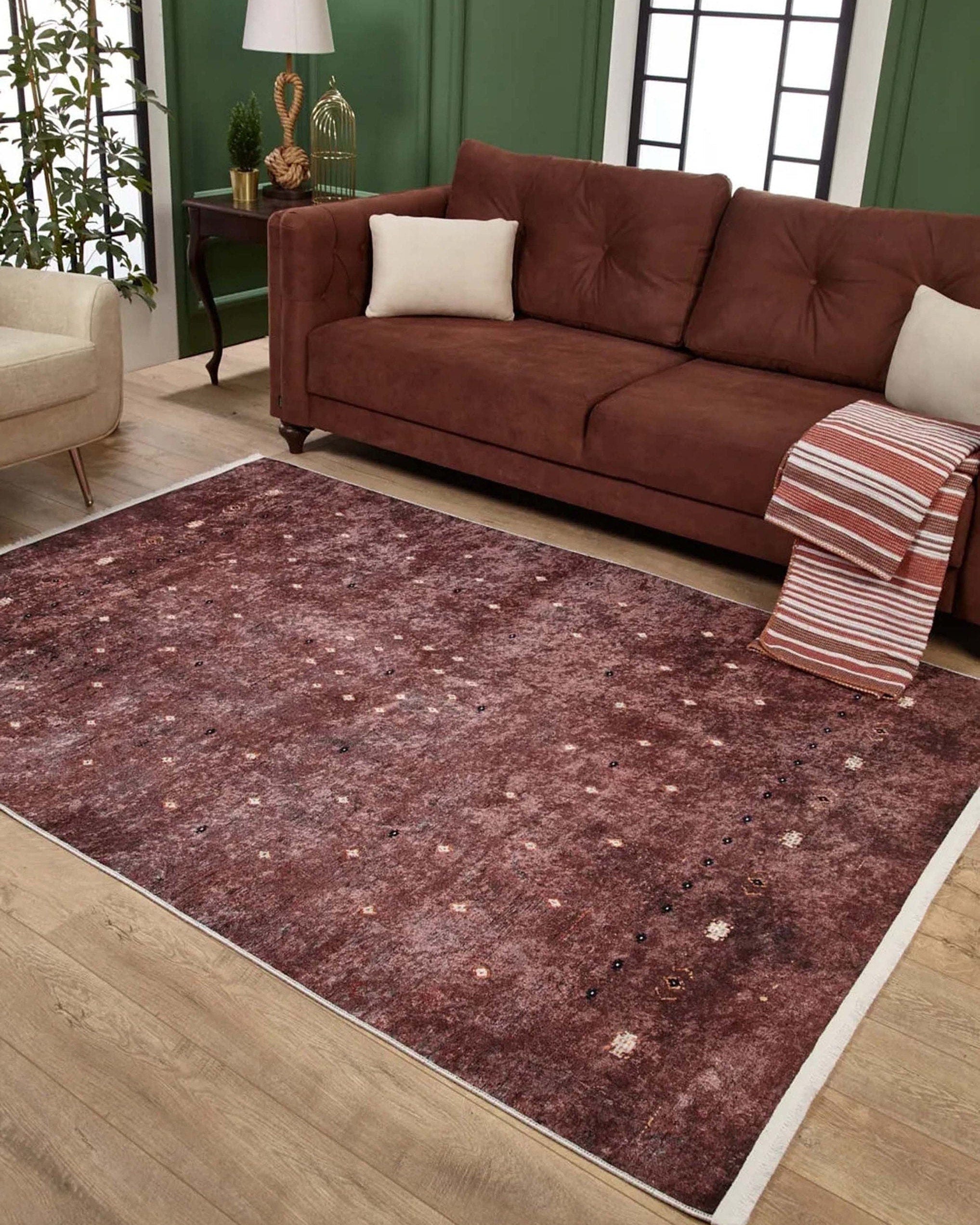 Nedal Turkish Oushak Red Brown Rug