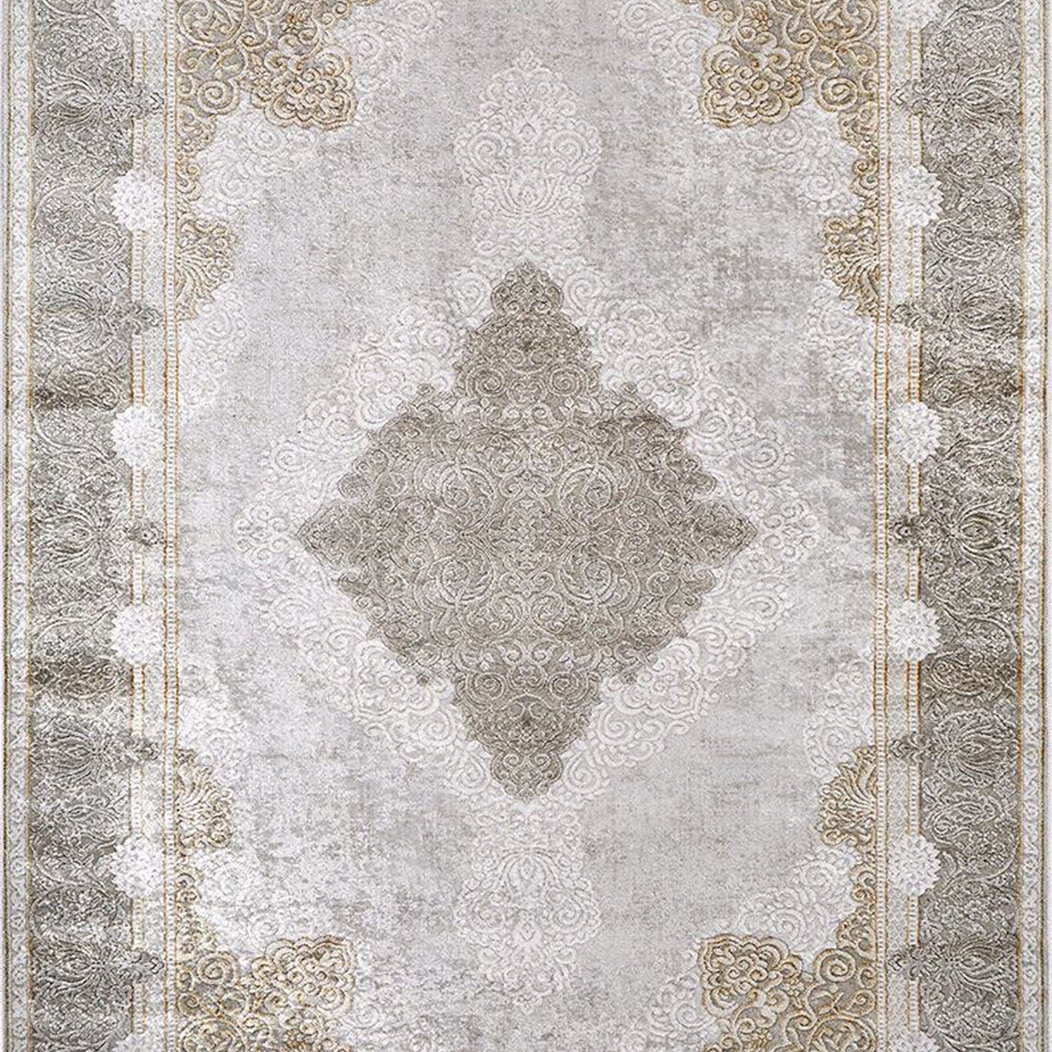 Nina Neutral Faded Beige Turkish Rug