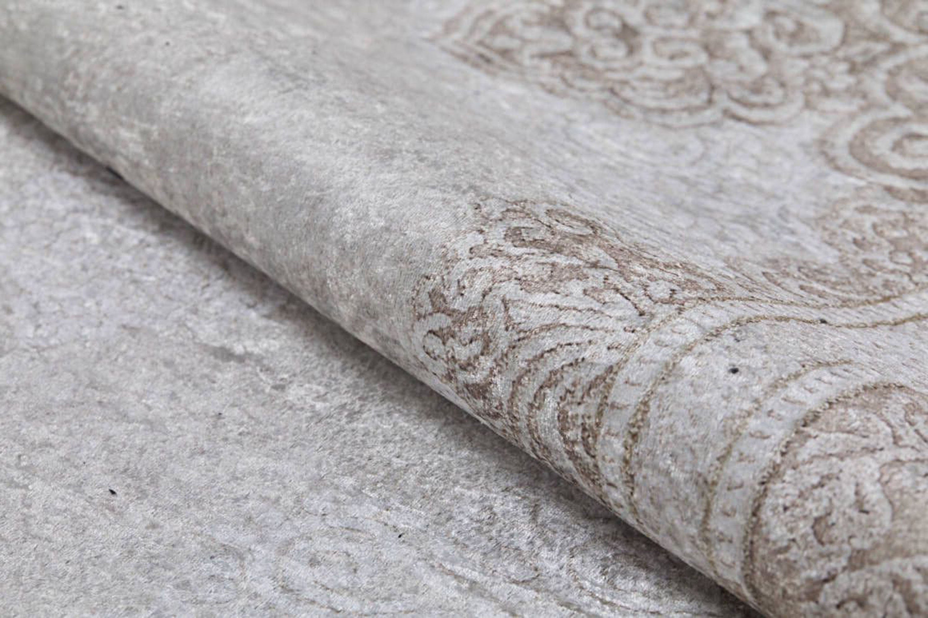 Nina Neutral Faded Beige Turkish Rug