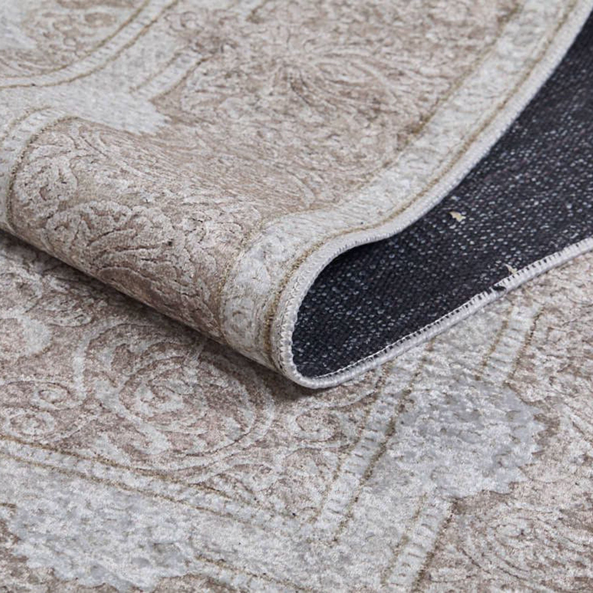 Nina Neutral Faded Beige Turkish Rug