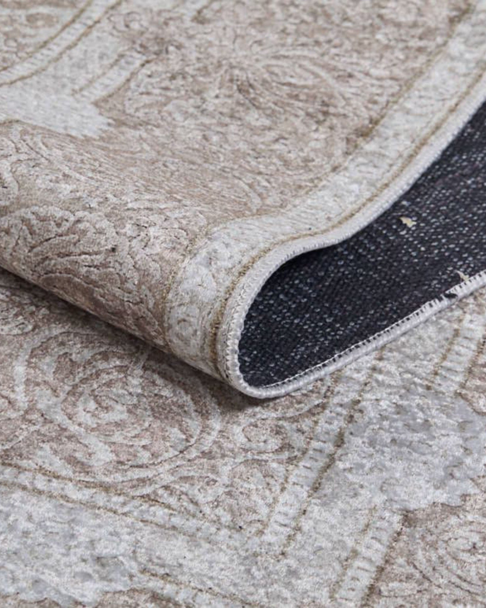 Nina Neutral Faded Beige Turkish Rug