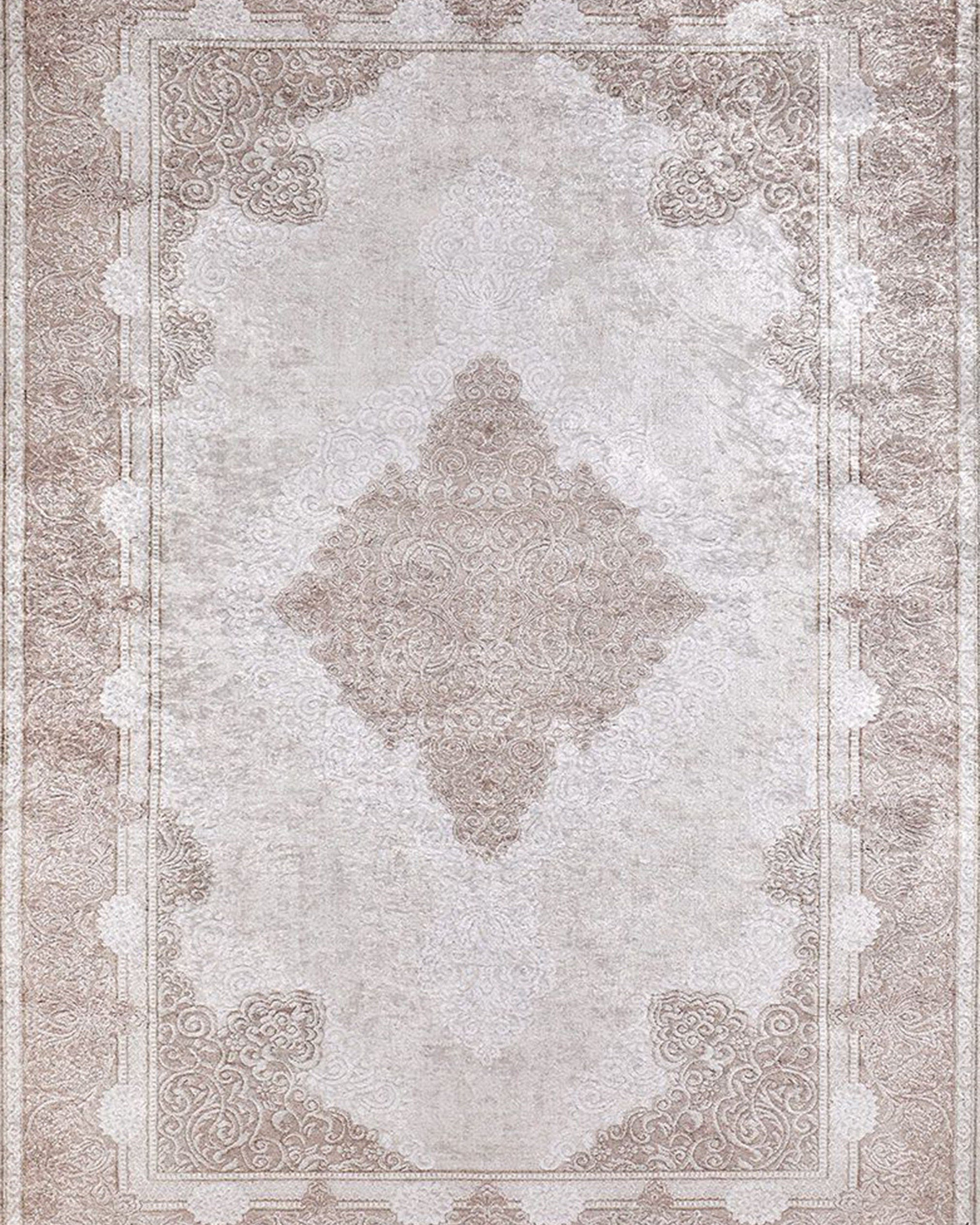 Nina Neutral Faded Beige Turkish Rug