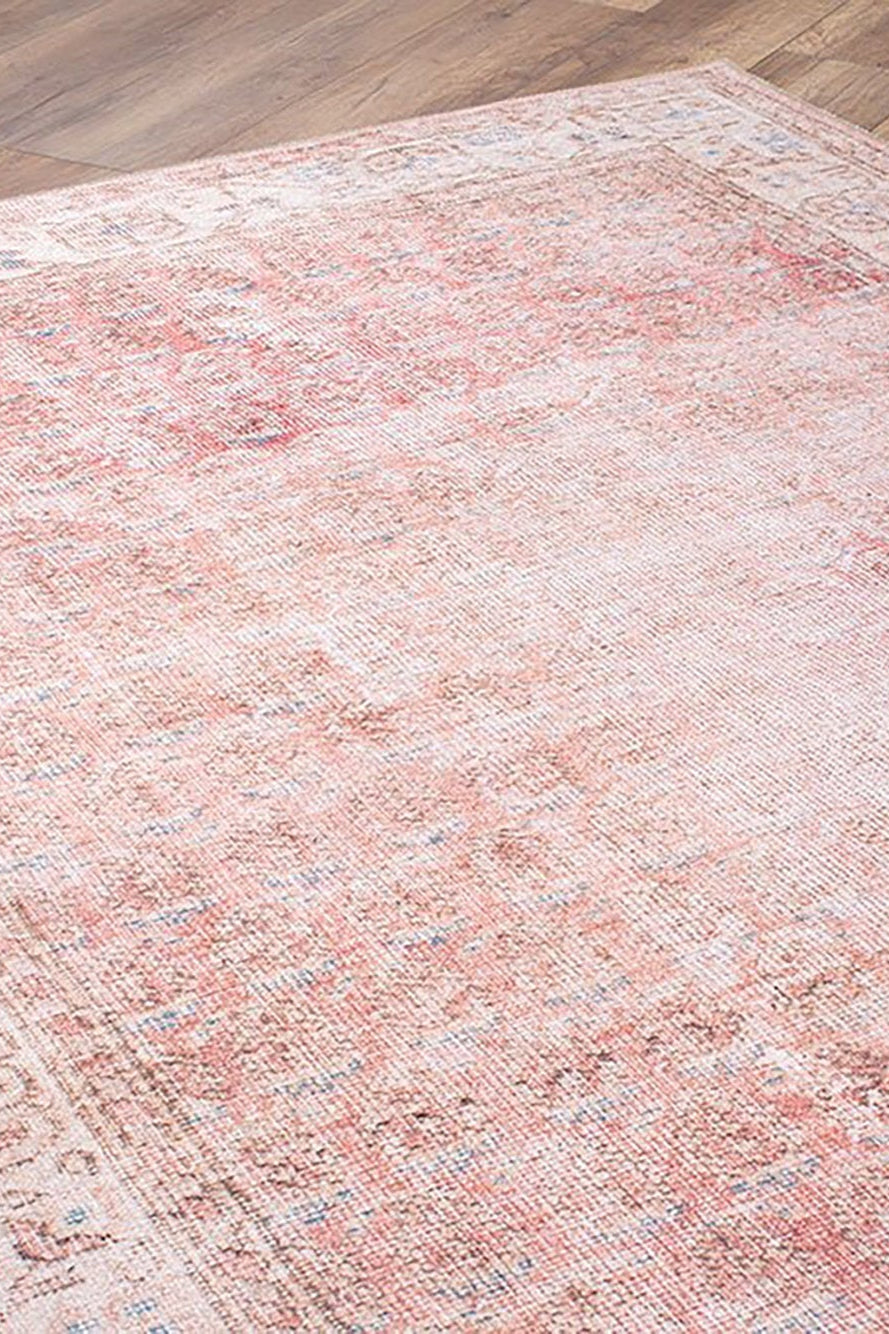 Nisa Rug Turkish Faded Burnt Orange Rug