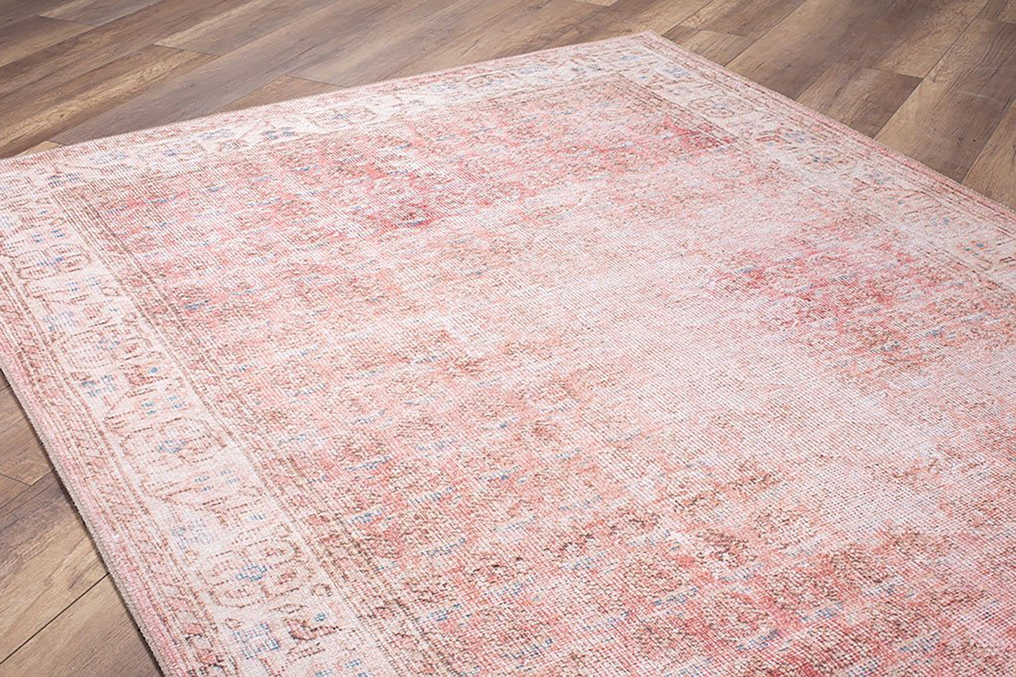 Nisa Rug Turkish Faded Burnt Orange Rug