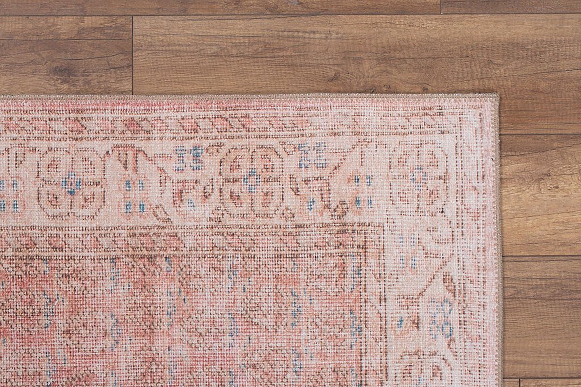 Nisa Rug Turkish Faded Burnt Orange Rug
