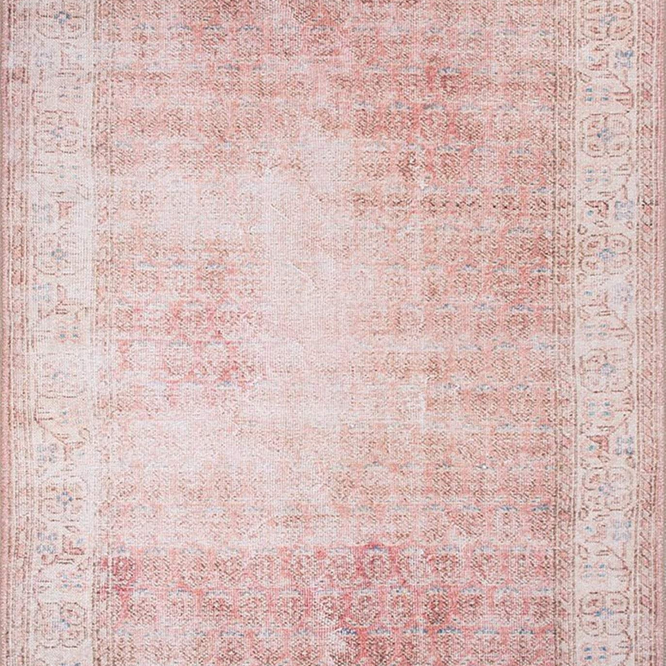 Nisa Rug Turkish Faded Burnt Orange Rug