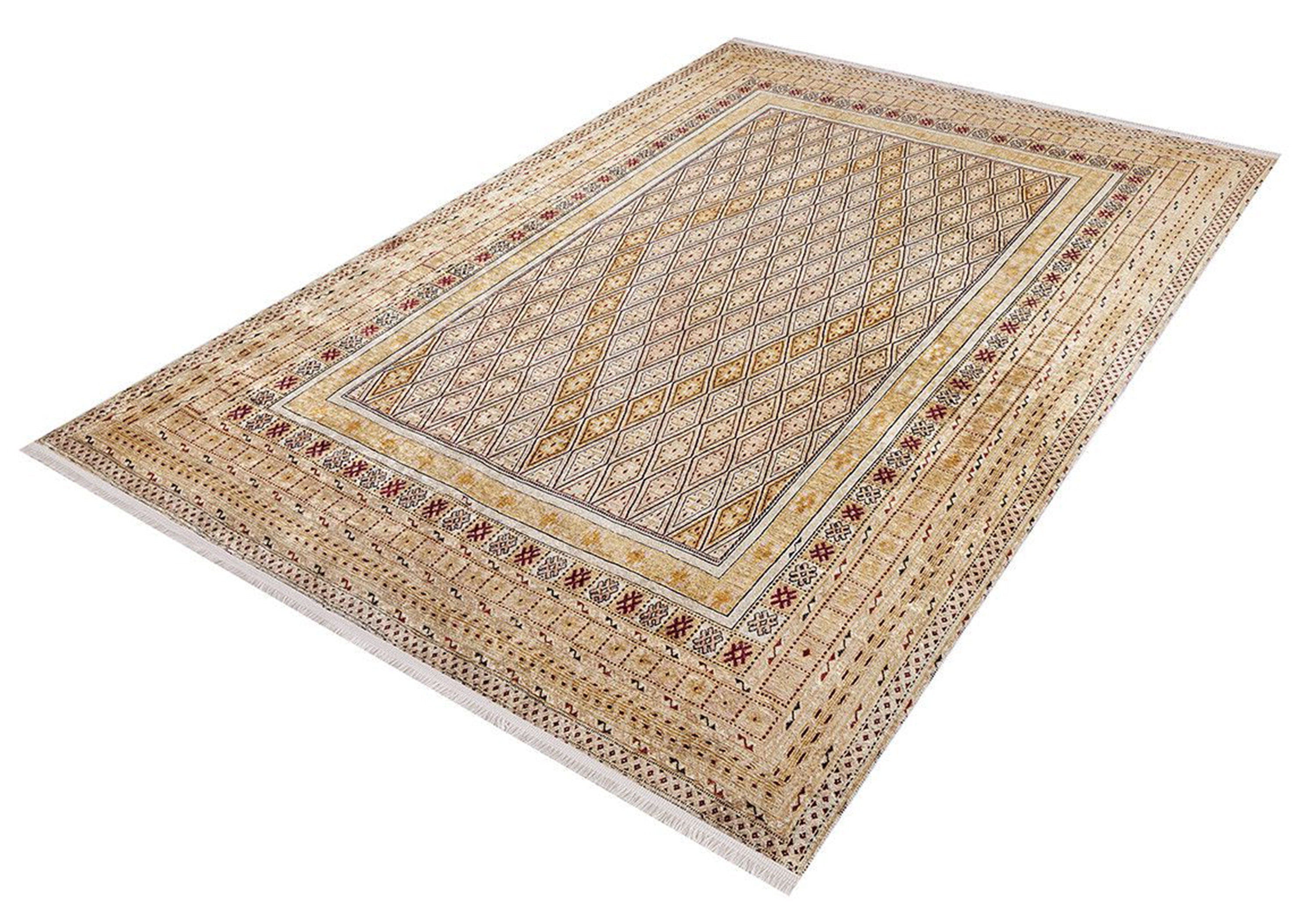 Noma Beige Pastel Yellow Kilim Turkish Rug