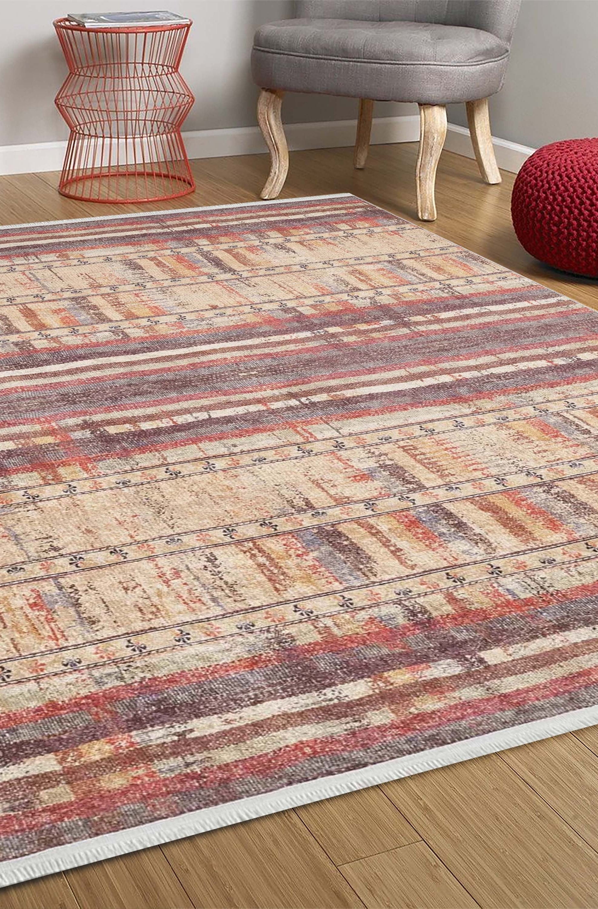 Nona Turkish Kilim Yellowish Beige Rug