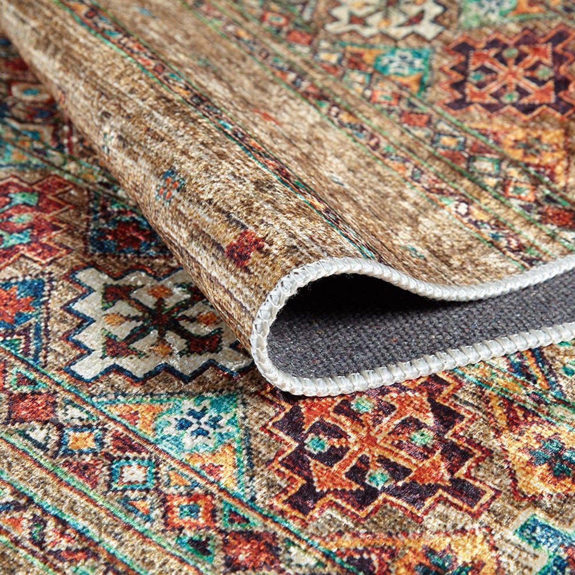 Noza Nomadic Turkish Brown Beige Rug