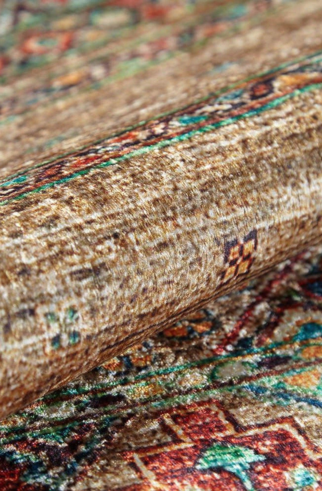 Noza Nomadic Turkish Brown Beige Rug