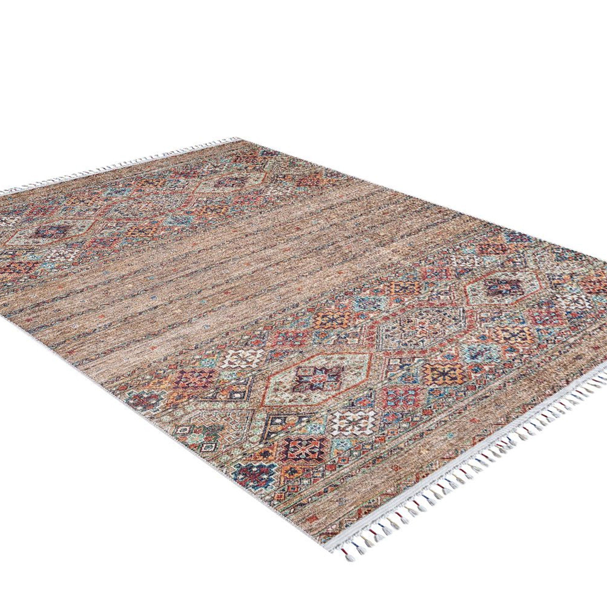 Noza Nomadic Turkish Brown Beige Rug