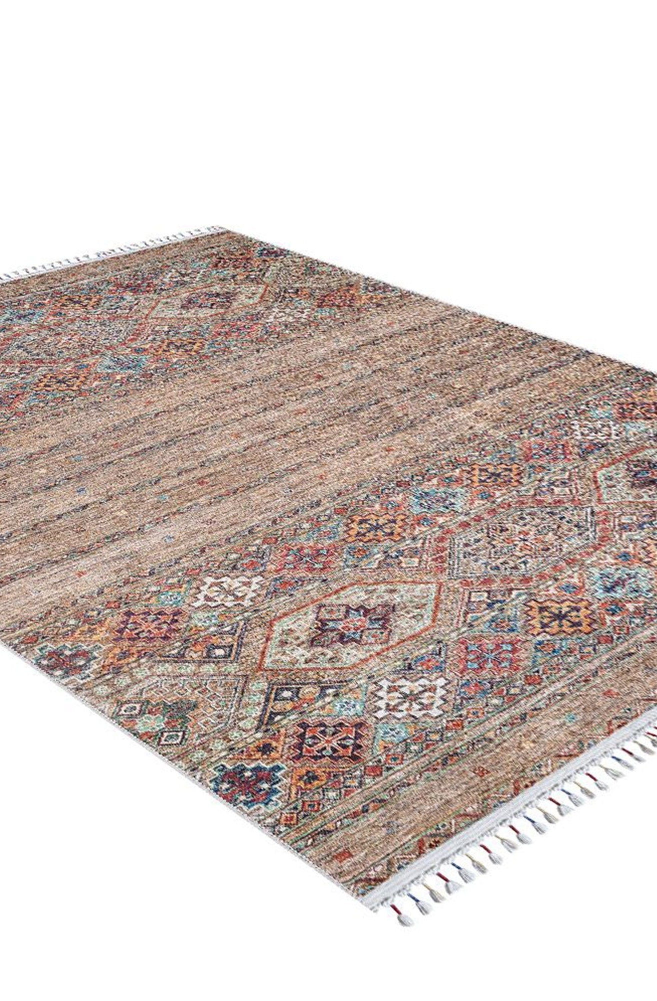 Noza Nomadic Turkish Brown Beige Rug