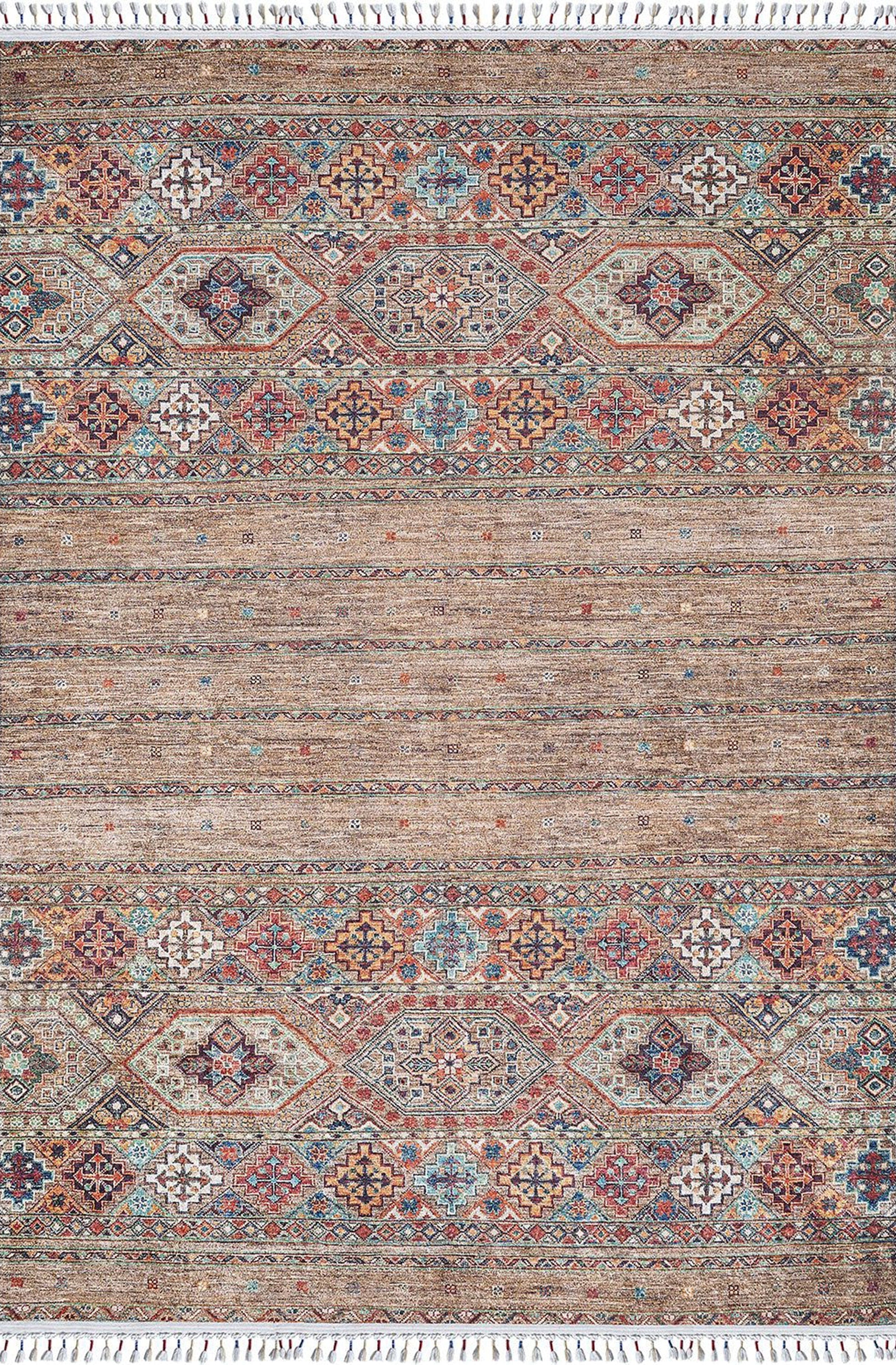 Noza Nomadic Turkish Brown Beige Rug