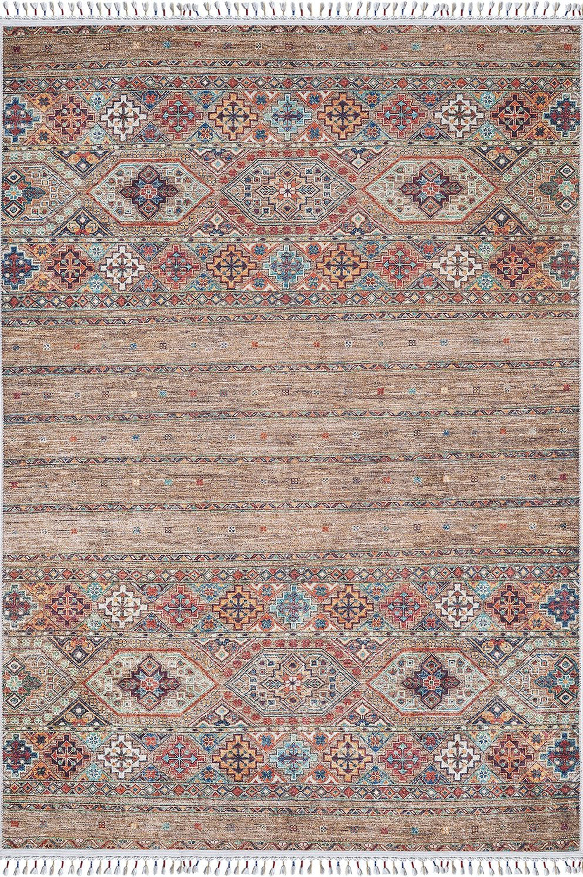 Noza Nomadic Turkish Brown Beige Rug