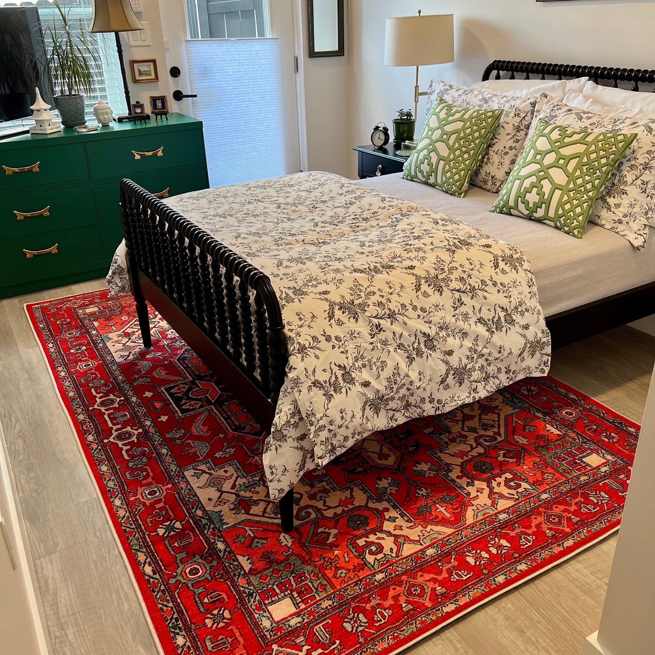 Nuna Red Persian Coral Heriz Rug