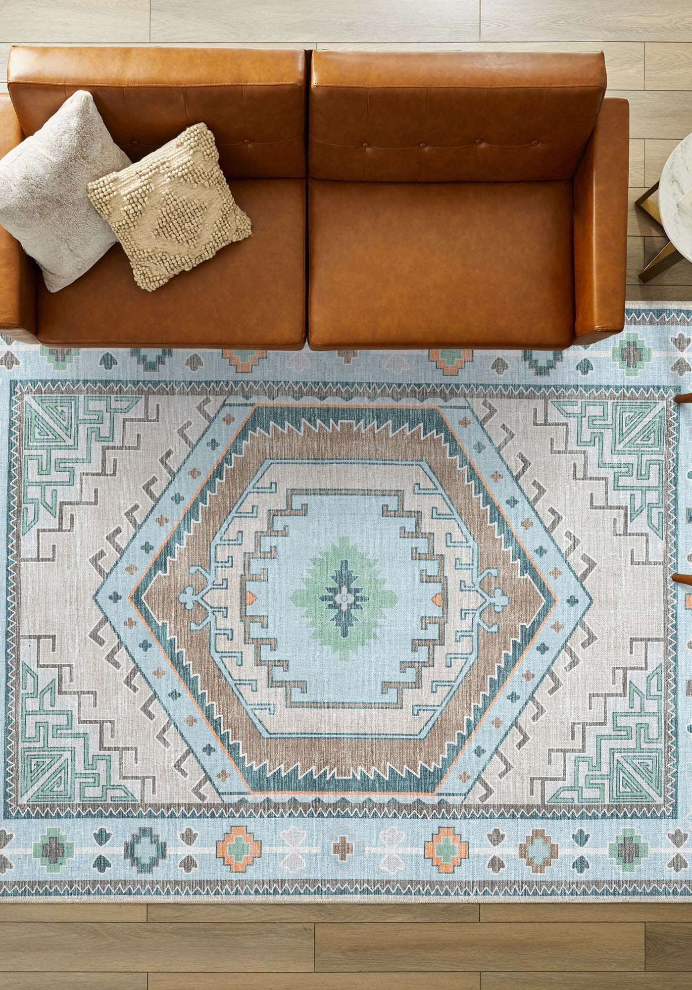Elea Aesthetic Green Oushak Rug