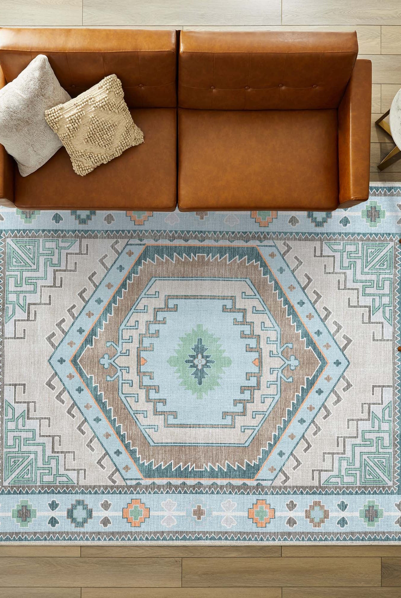 Elea Aesthetic Green Oushak Rug