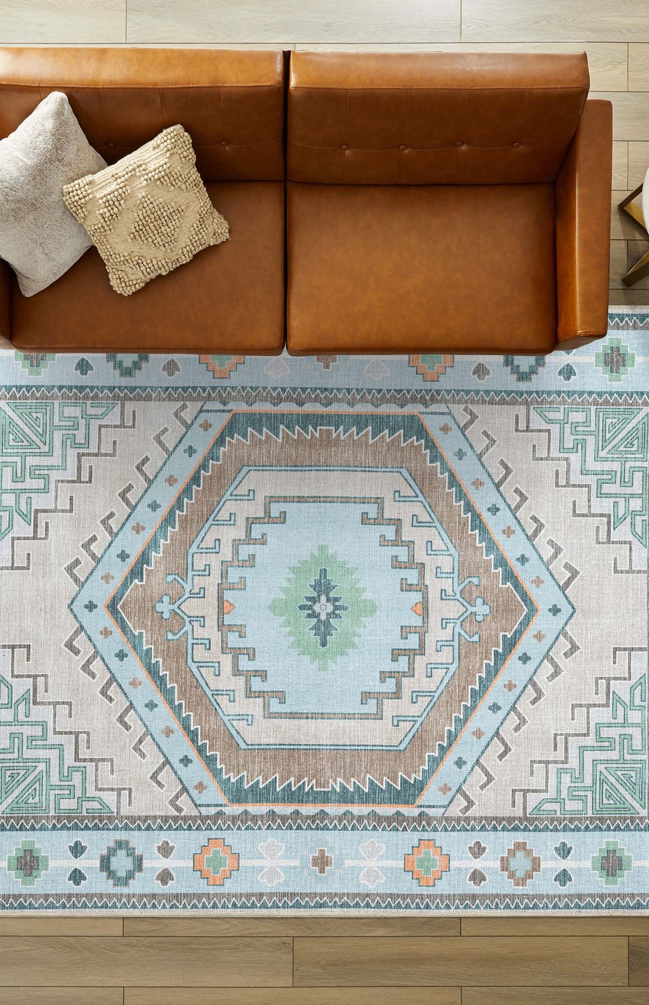 Elea Aesthetic Green Oushak Rug