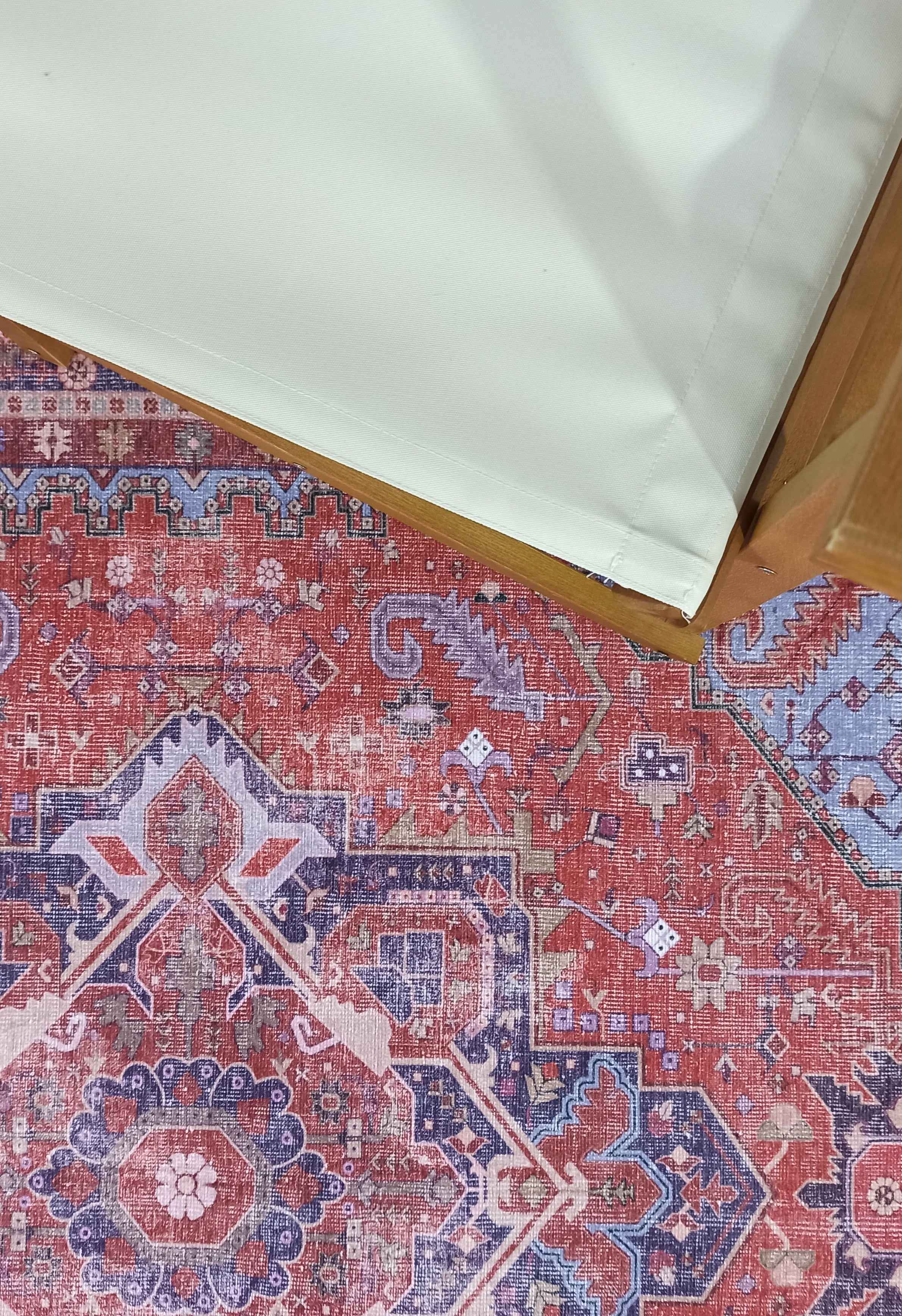 Ola Persian Heriz Red & Blue Medallion Rug