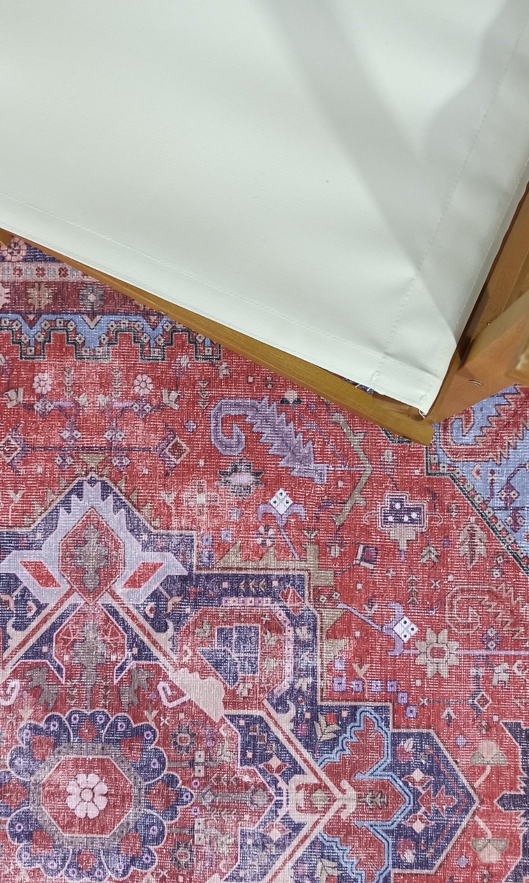 Ola Persian Heriz Red & Blue Medallion Rug