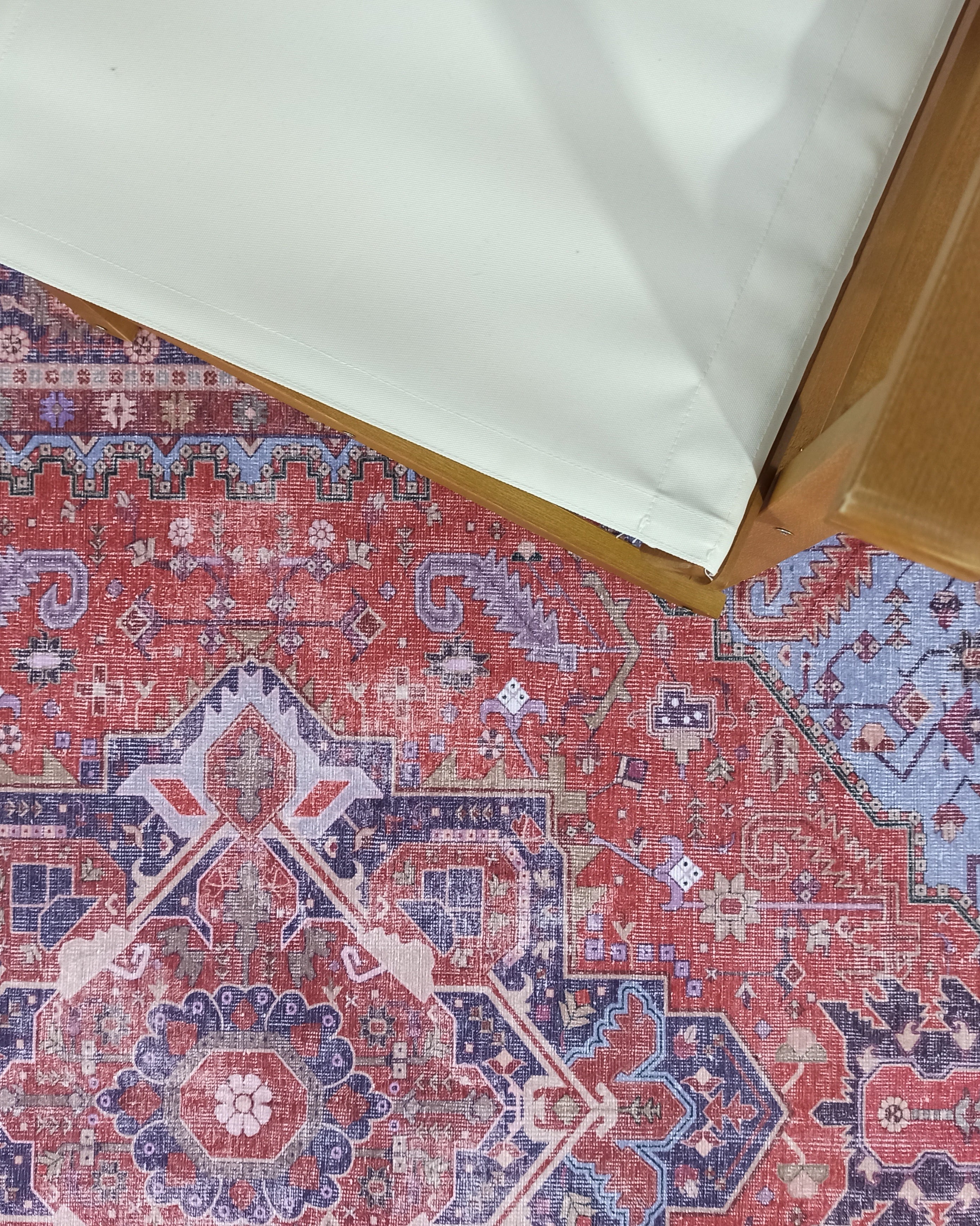 Ola Persian Heriz Red & Blue Medallion Rug