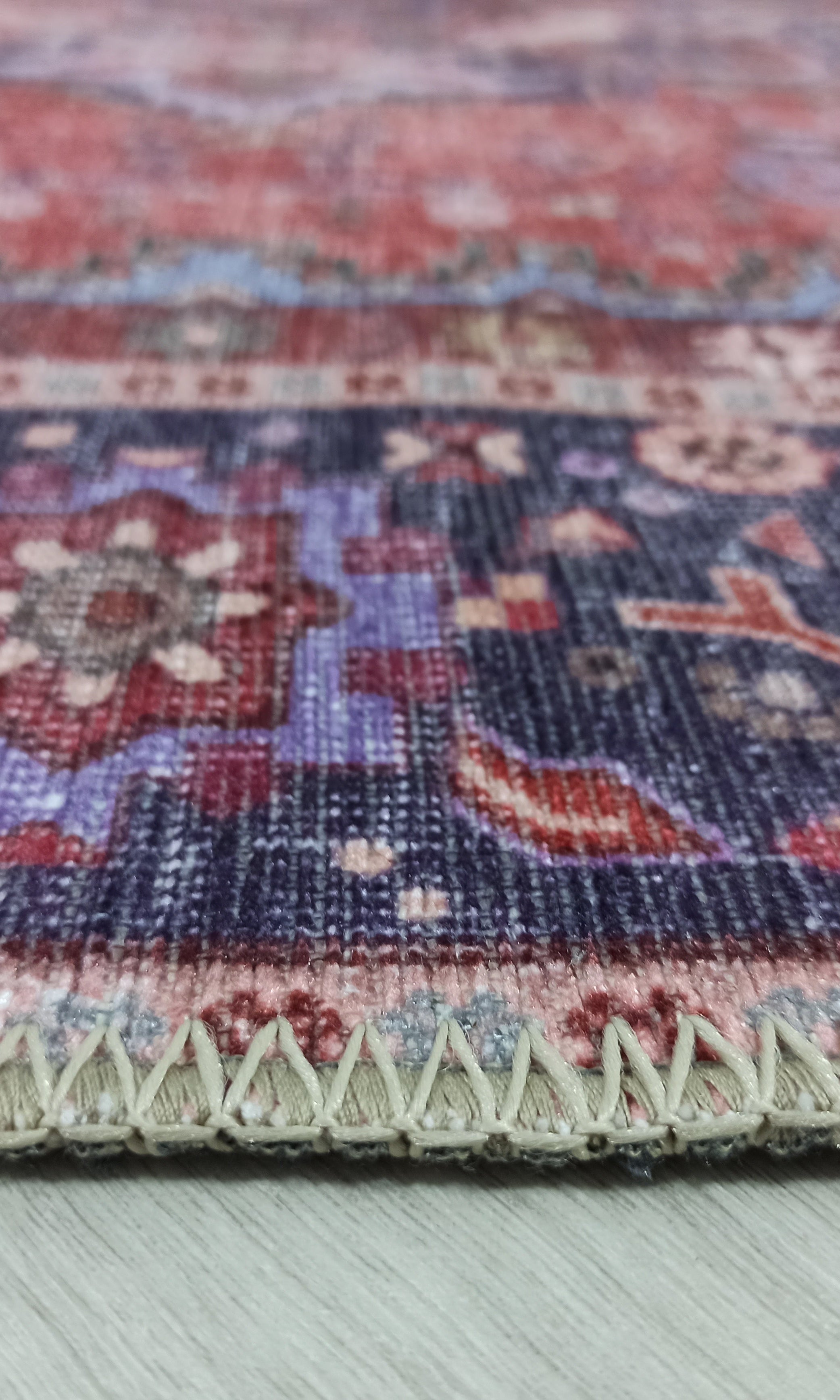 Ola Persian Heriz Red & Blue Medallion Rug