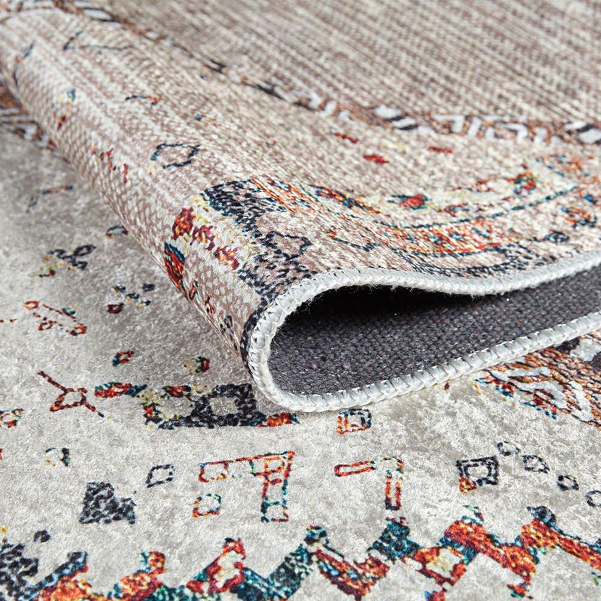 Omniya Moroccan Diamond Trellis Beige Rug