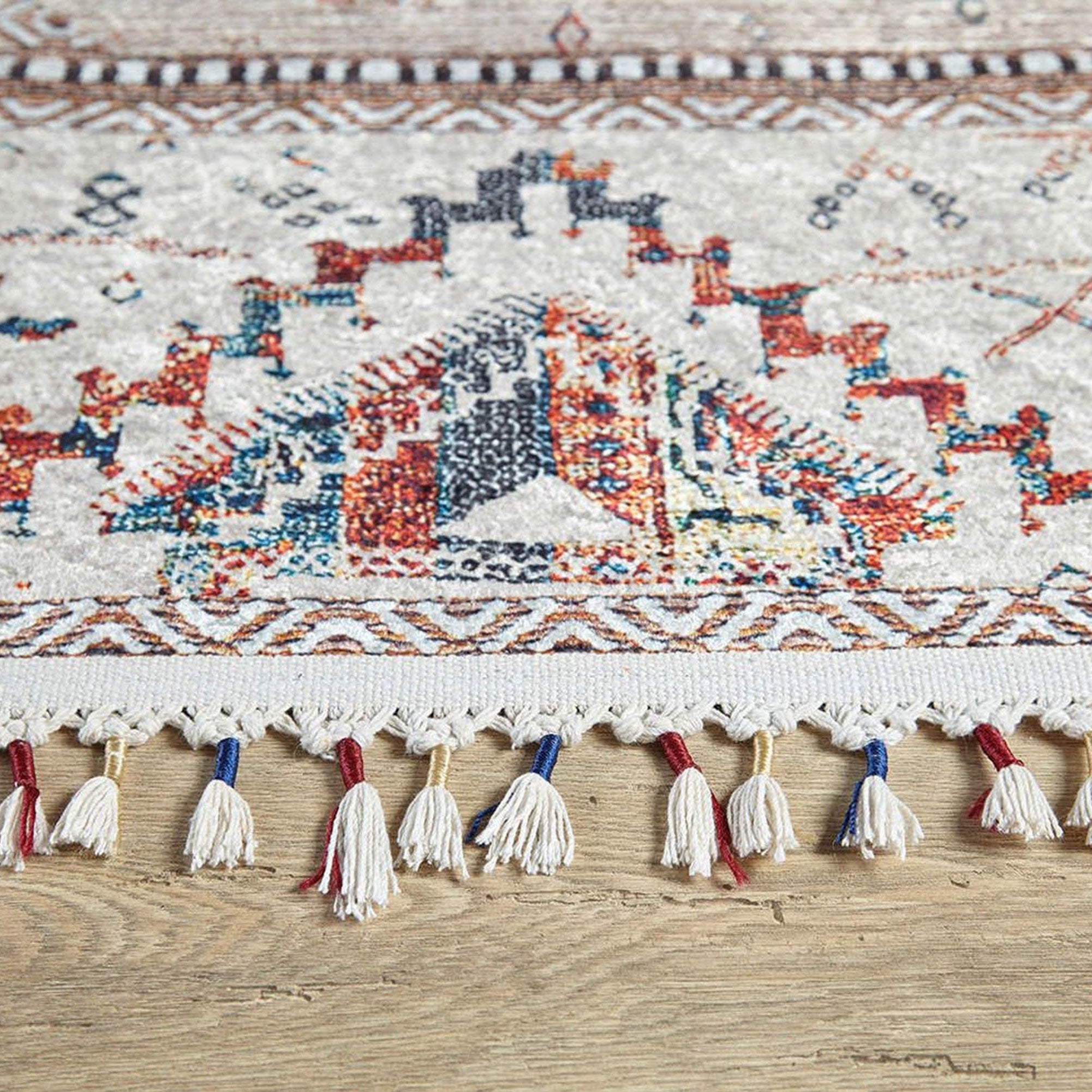 Omniya Moroccan Diamond Trellis Beige Rug