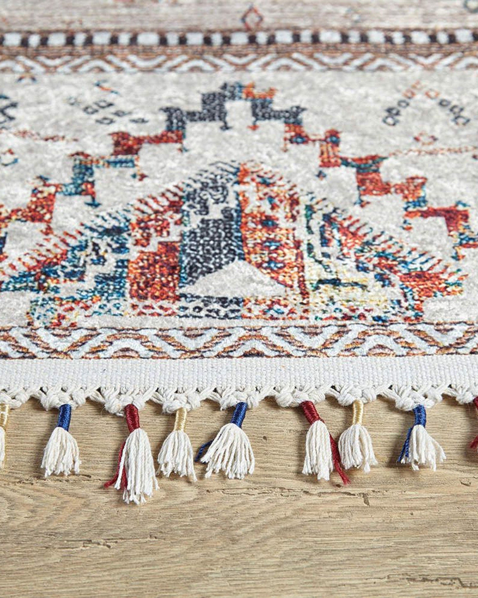 Omniya Moroccan Diamond Trellis Beige Rug