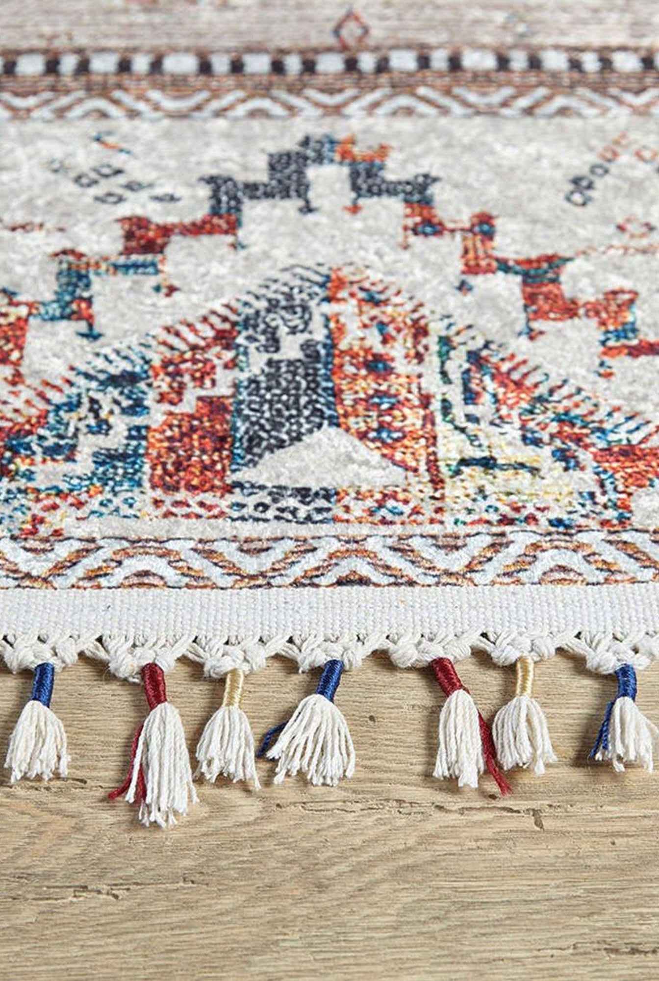 Omniya Moroccan Diamond Trellis Beige Rug