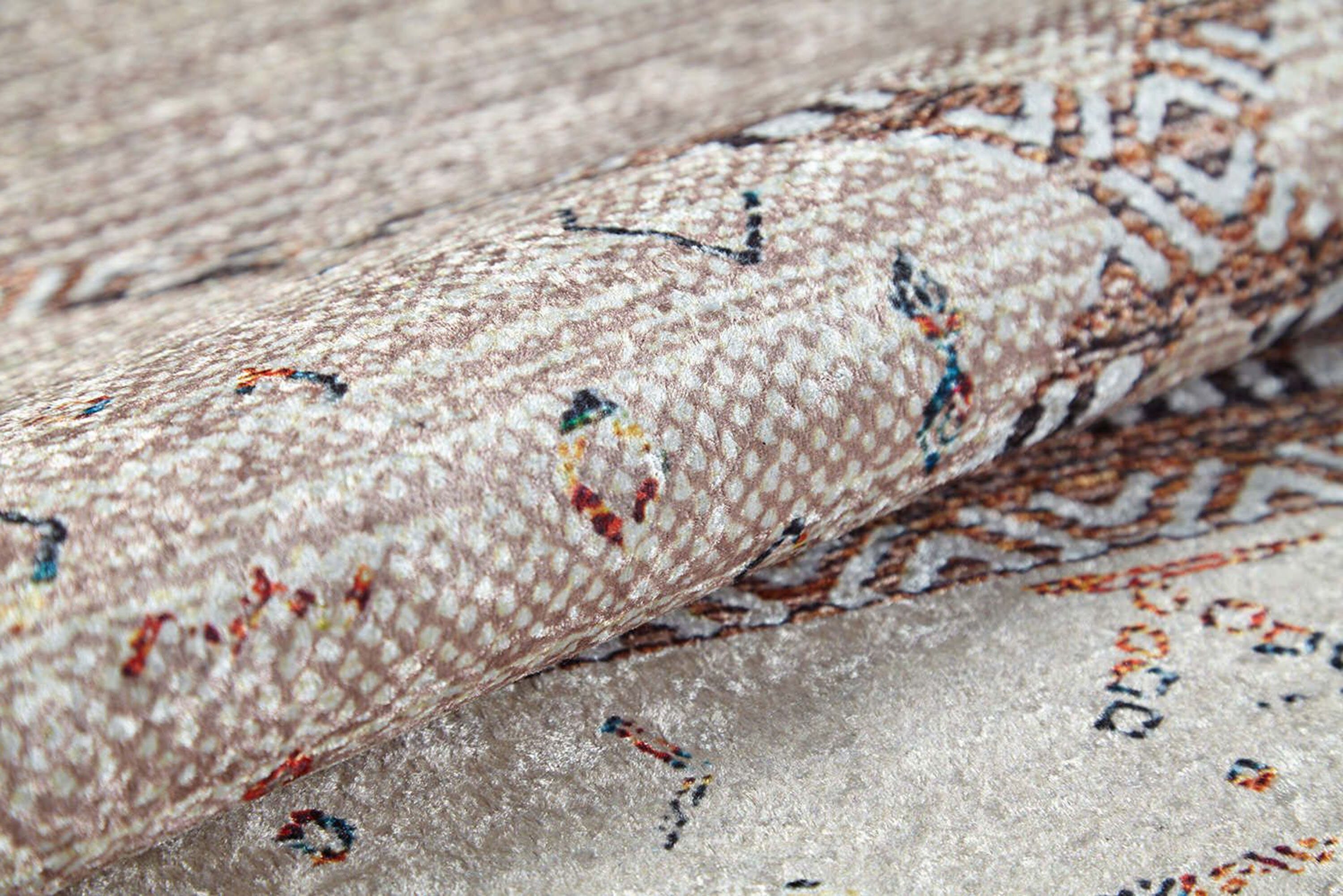 Omniya Moroccan Diamond Trellis Beige Rug