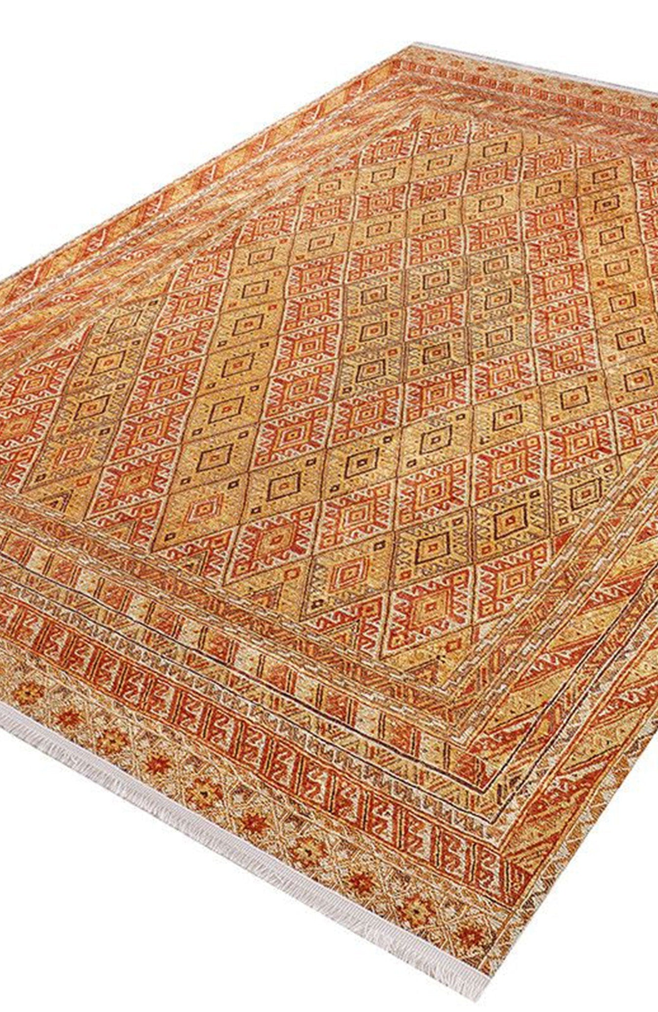 Orish Turkish Kilim Orange Yellow Rug