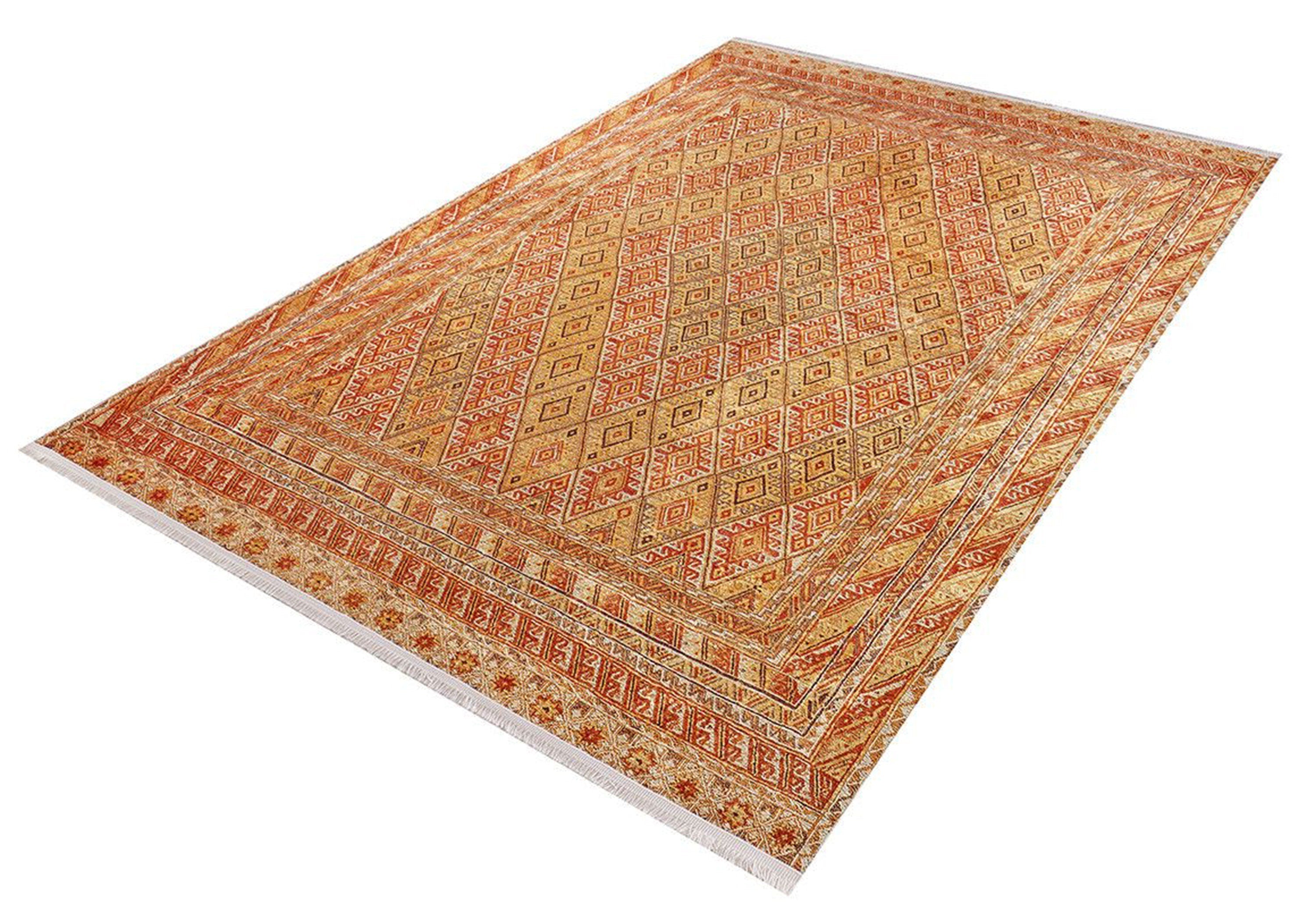 Orish Turkish Kilim Orange Yellow Rug