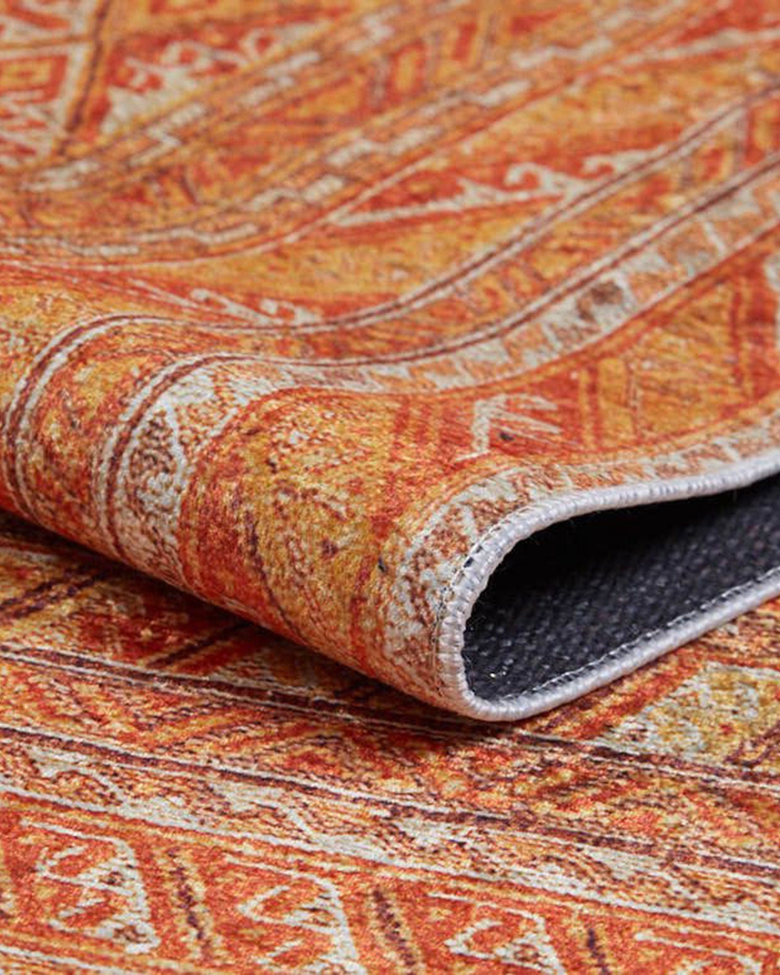 Orish Turkish Kilim Orange Yellow Rug