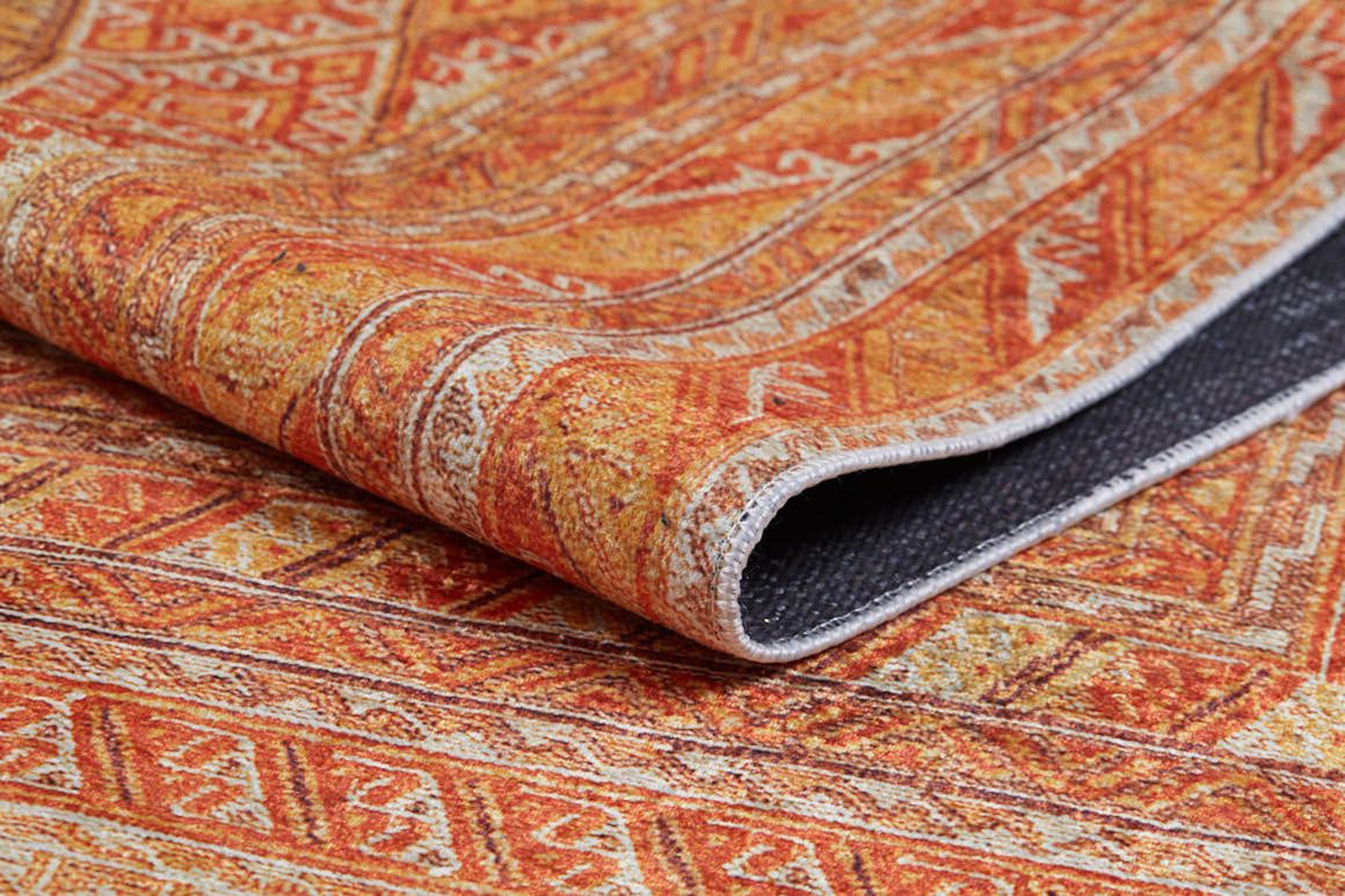 Orish Turkish Kilim Orange Yellow Rug