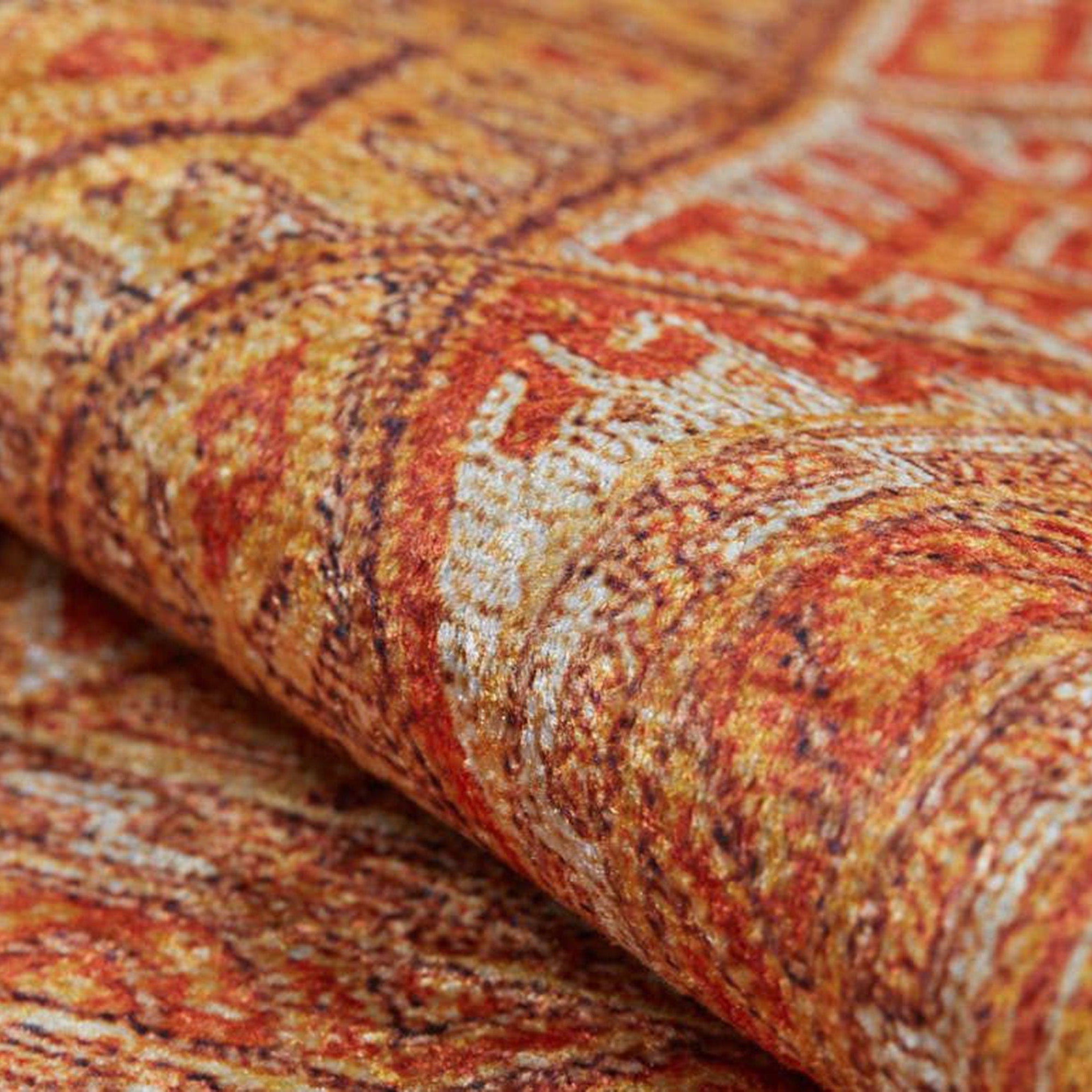 Orish Turkish Kilim Orange Yellow Rug